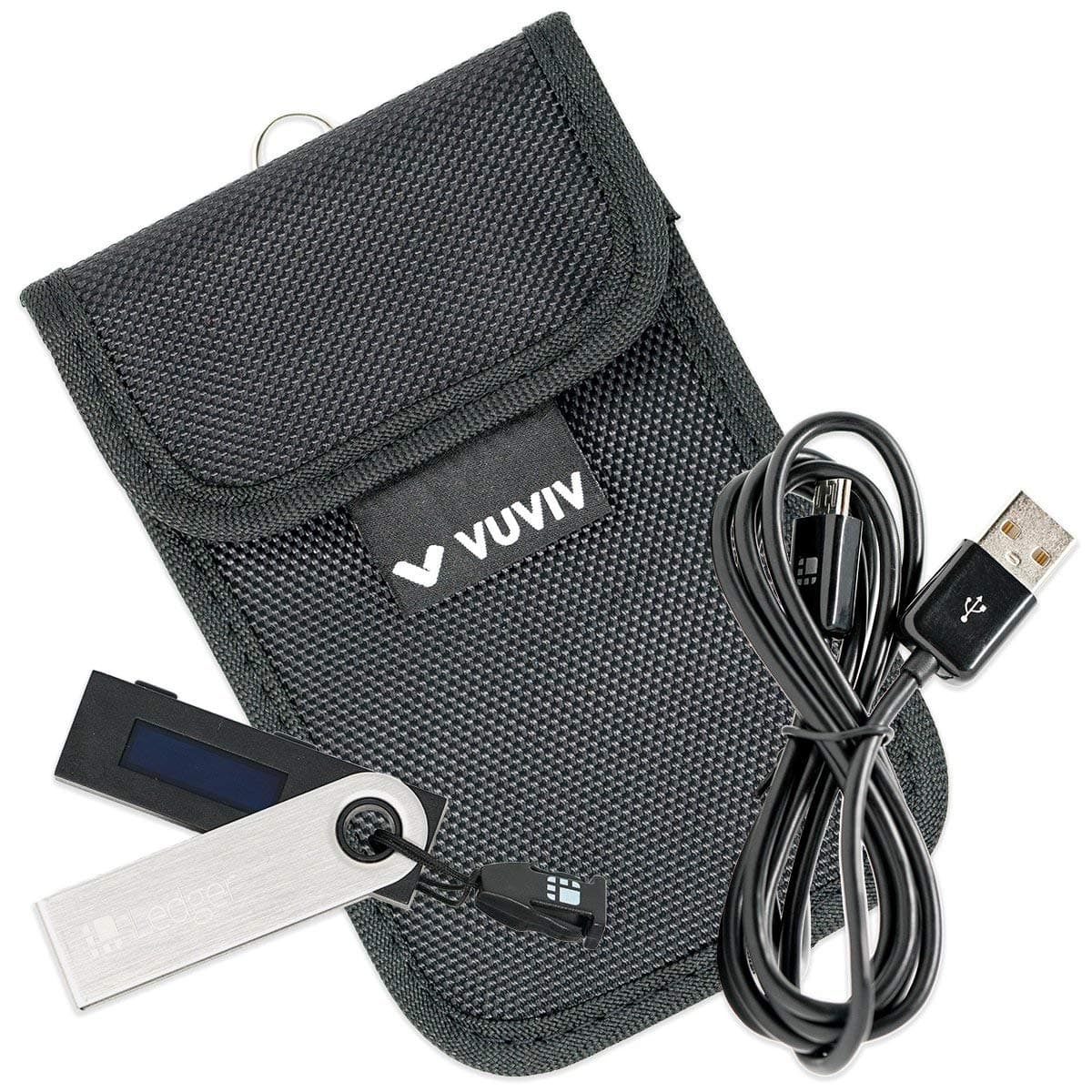 VUVIV RFID Blocking Case for Ledger Nano S, Trezor and KeepKey Bitcoin Hardware Wallets