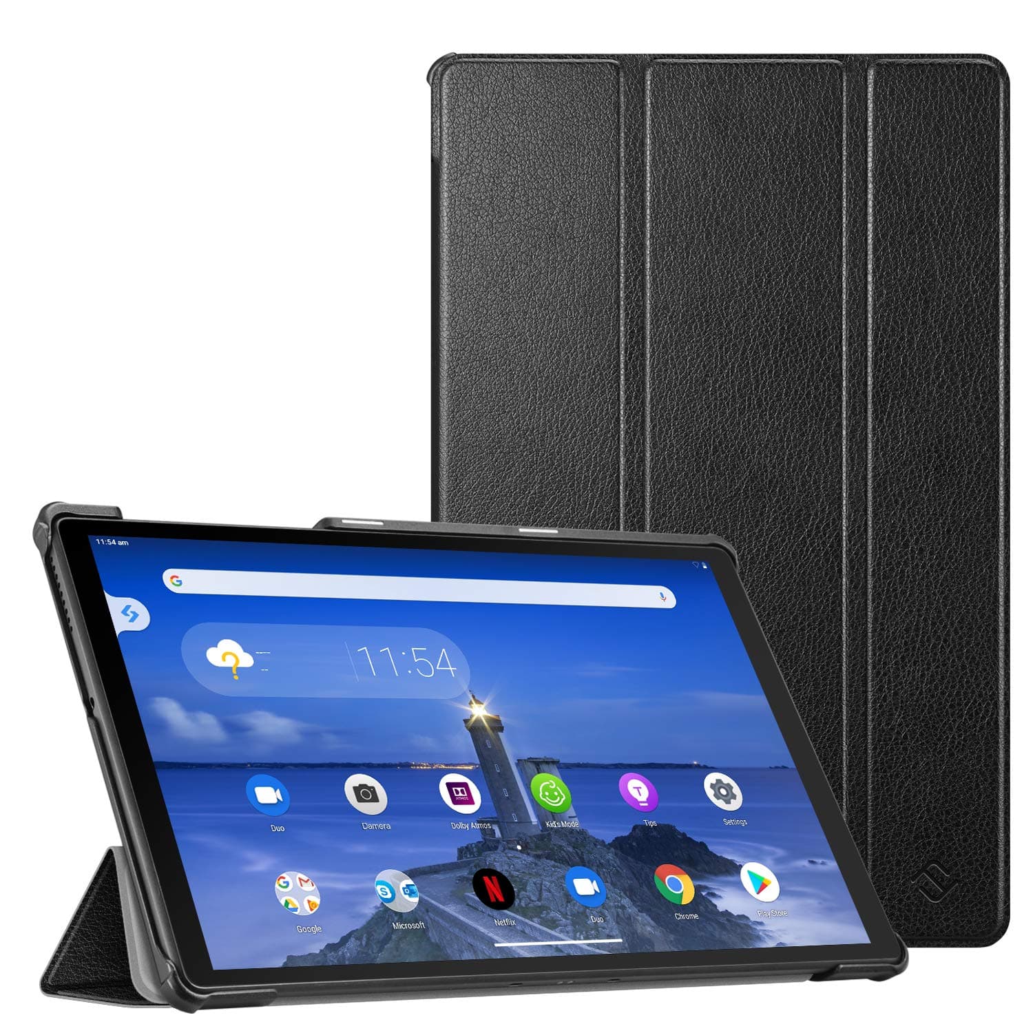 Case for Lenovo Tab M10 Plus (2020 2nd Gen) TB-X606F/X606X 10.3" FHD Tablet, Lightweight Slim Shell Stand Cover (Black)