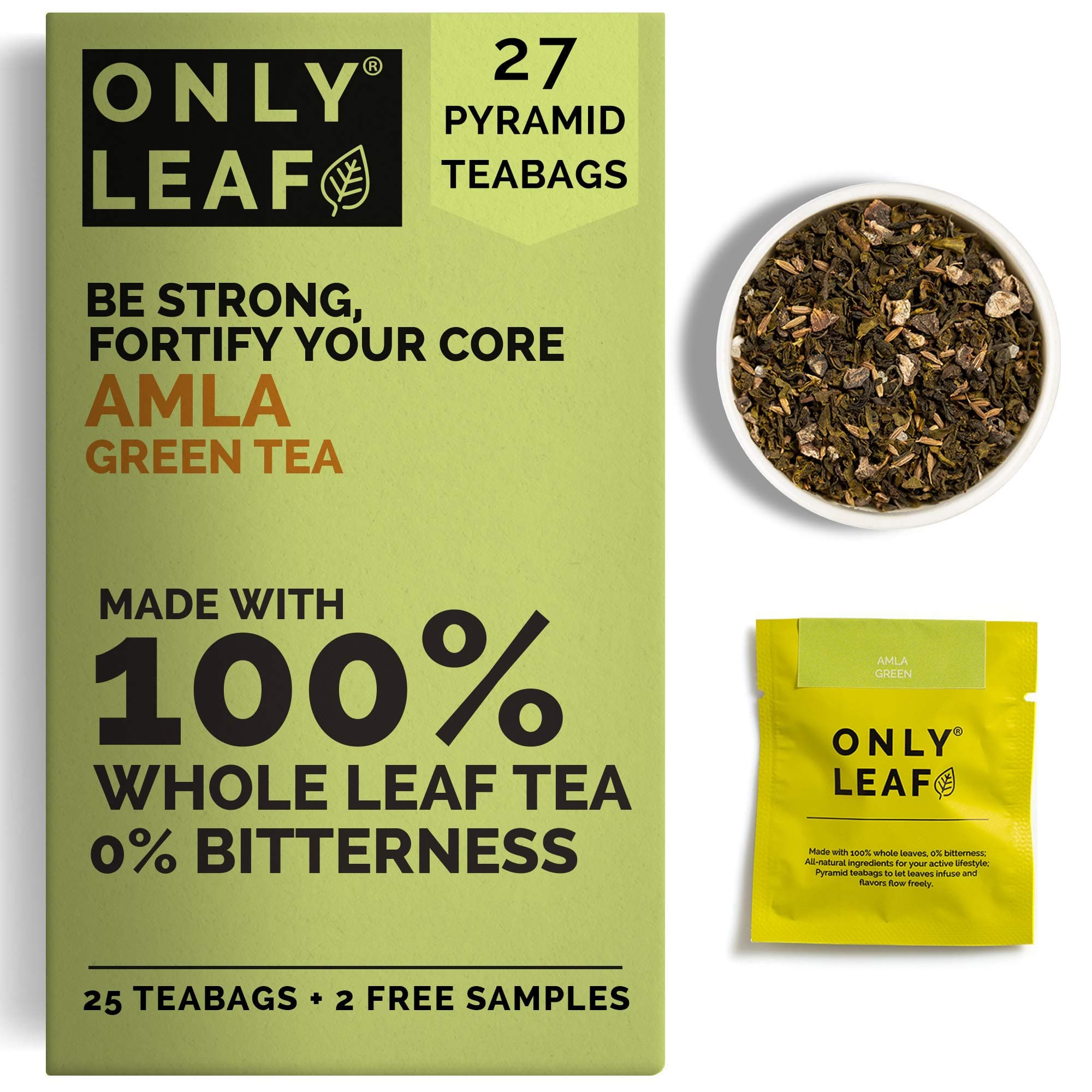 ONLYLEAF Amla Green Tea, 105 gm