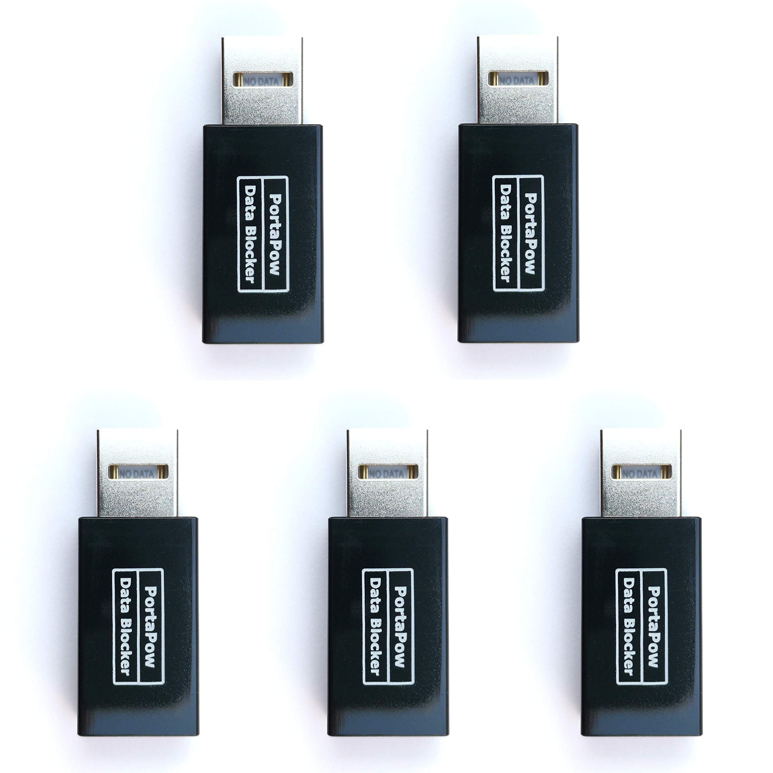PortaPow 3rd Gen Data Blocker (Black (5 Pack))