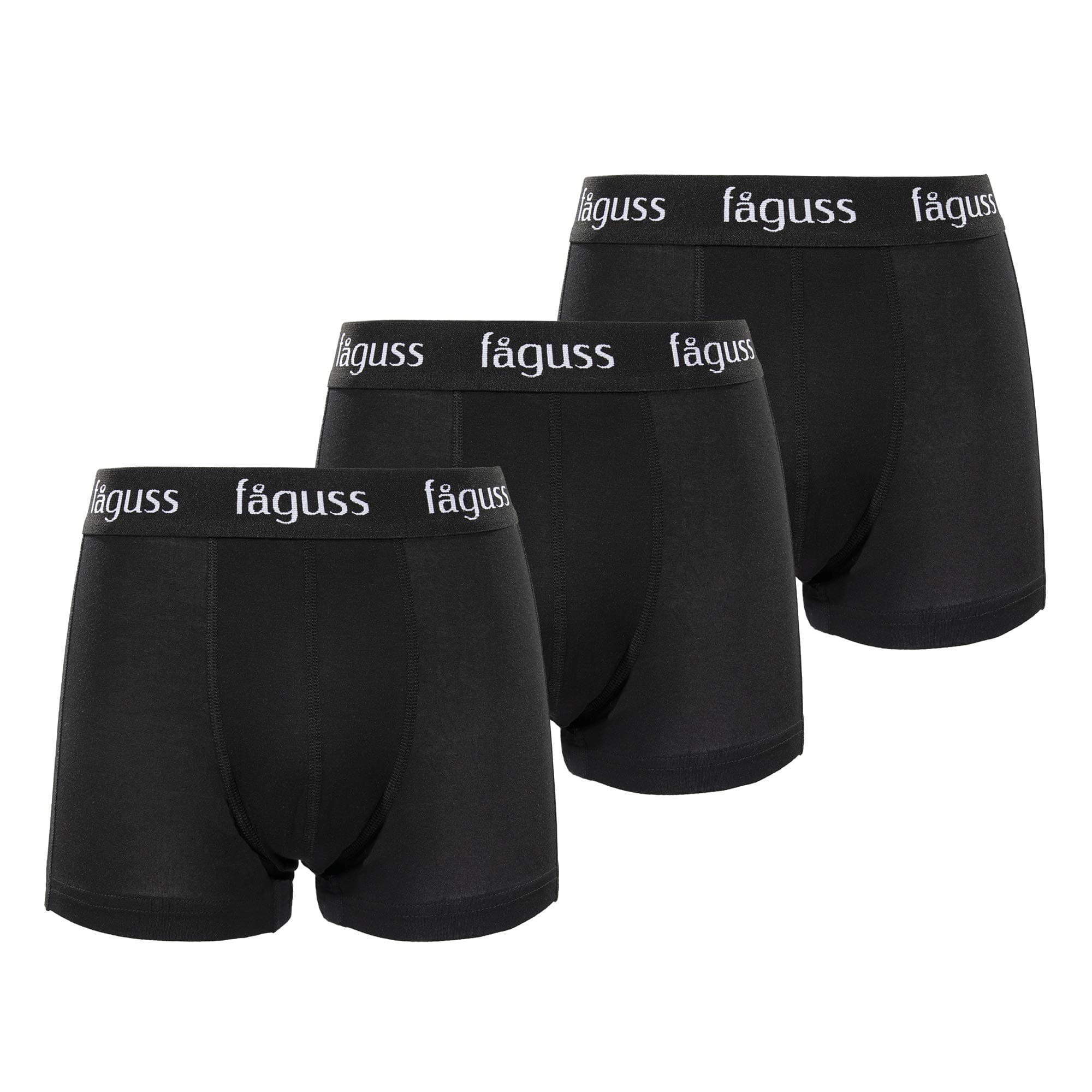 Men's Modal Boxer Briefs 3 Pack Black