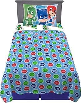Franco Entertainment Microfiber One PJ Masks on Our Way Twin Sheet Set, Multicolour
