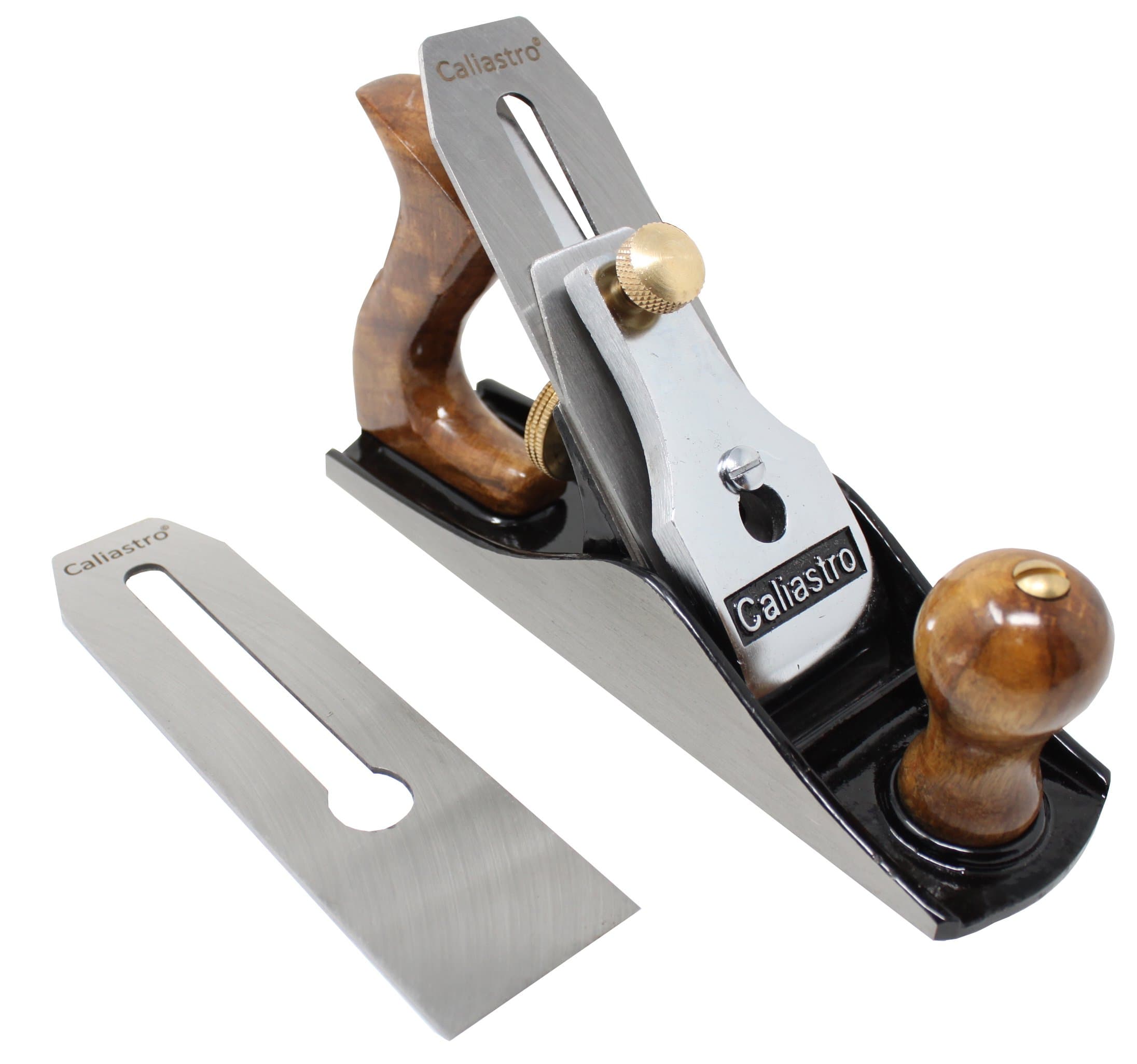 No. 4 Smoothing Bench Plane with 2-Inch cutter - Fully Adjustable Wood Hand Planer, Includes 2 blades