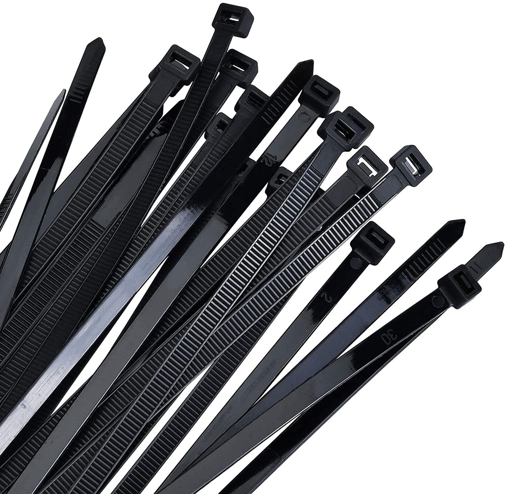 Zip ties 18 inch black Cable ties 100 pcs/Pack outdoor use wire ties with 60 Pounds tensile
