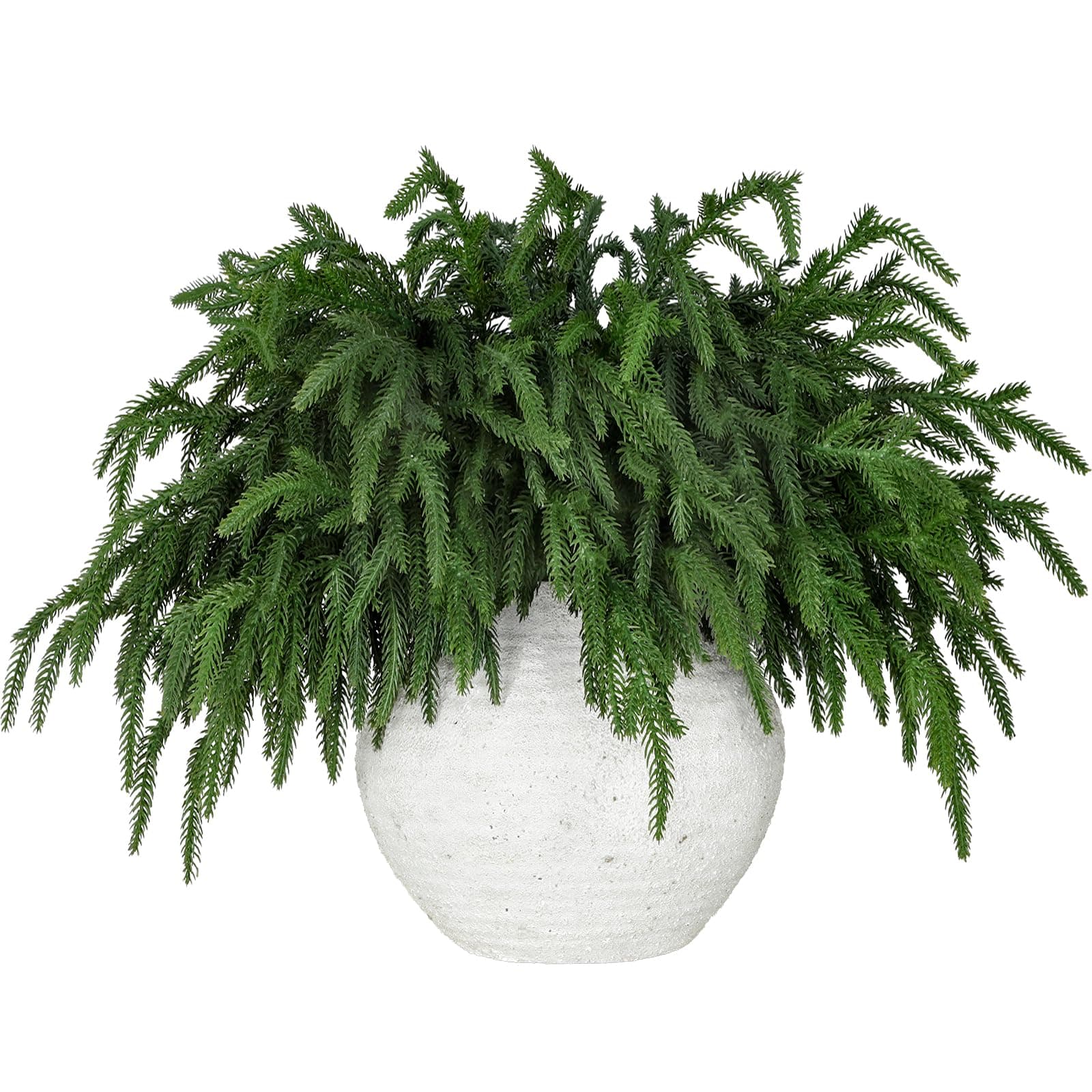 12 Pcs Realistic Christmas Pine Branches Natural Droopy Soft Bendable Artificial Pine Stems Picks Lifelike Greenery Stems for Vases Cedar Wreaths Garland Outdoor Indoor Christmas Decorations