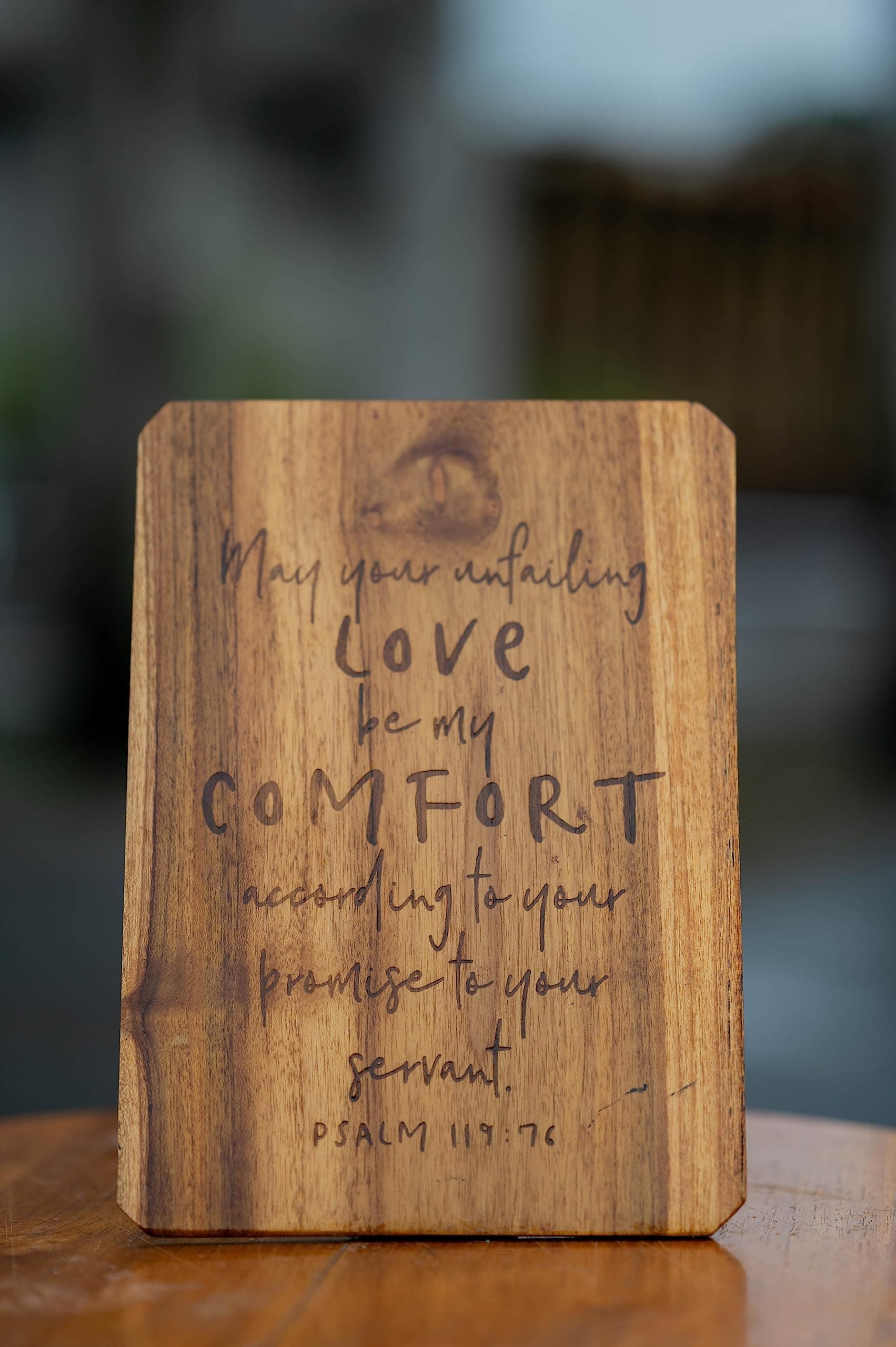 Custom Creations Laser Engraved Wooden Teak Frame