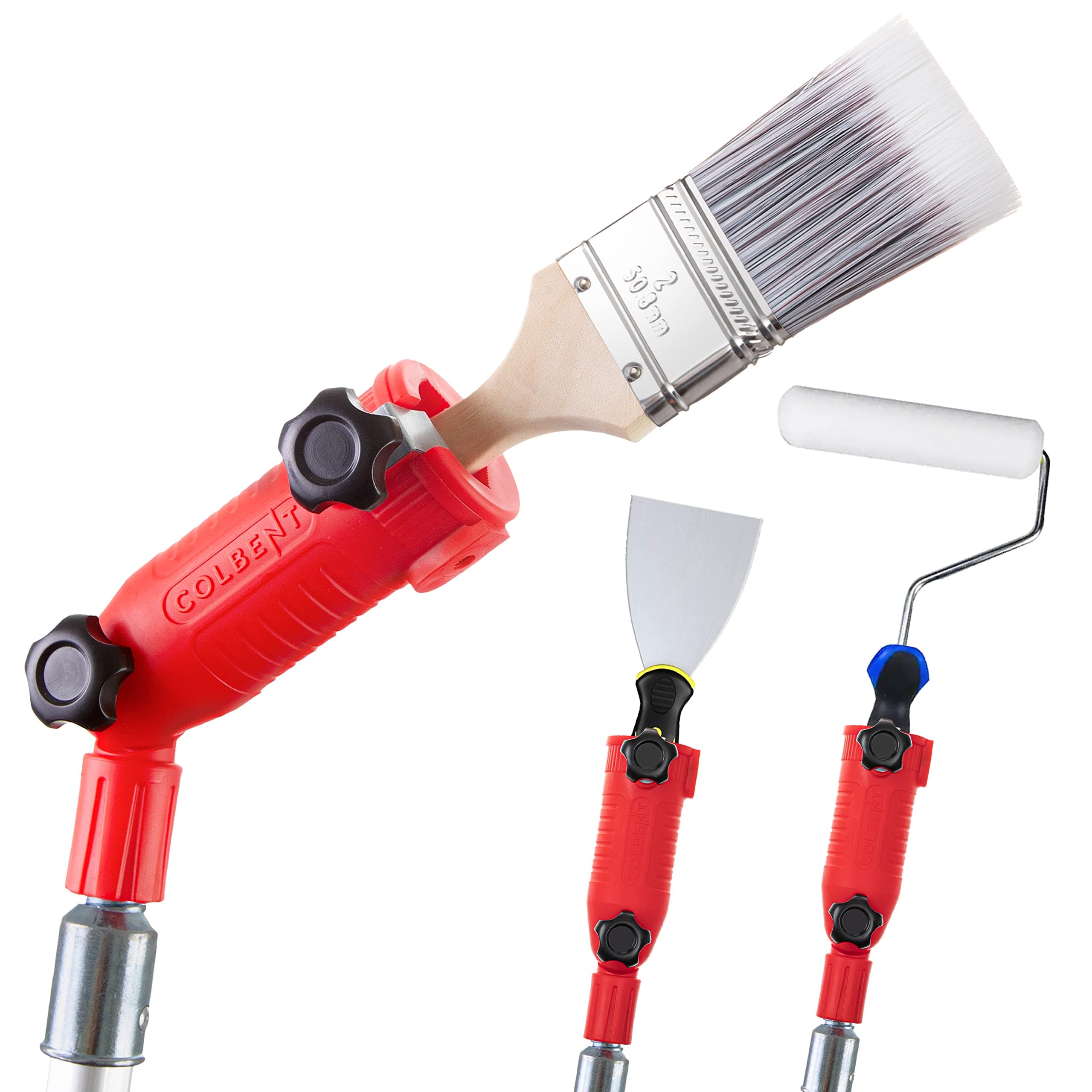 Multi-Angle Paint Brush Extender - High Ceiling Paint Edger Tool, Extension Pole Attachments