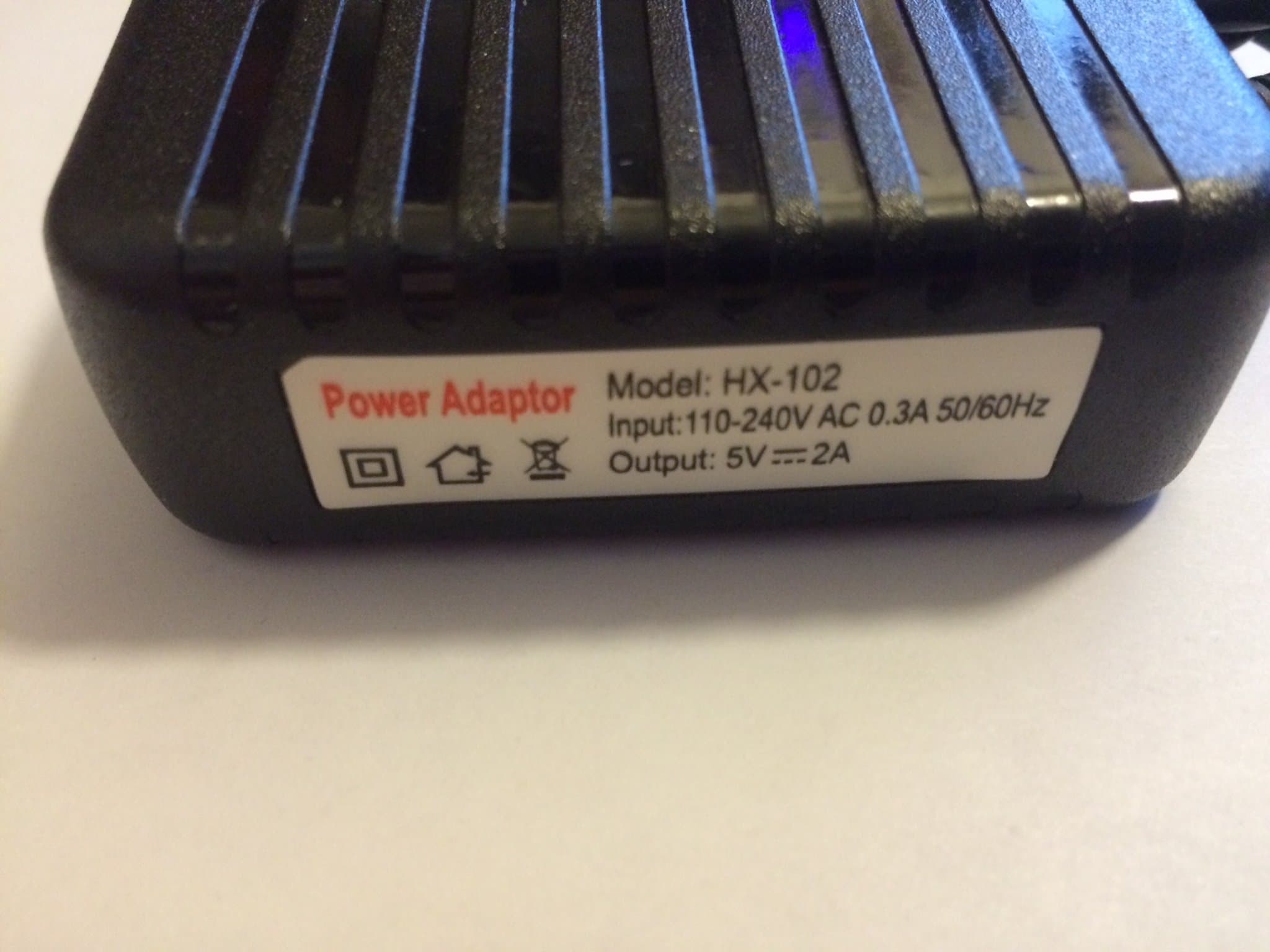 HX-102 MID 5V 2A US-Plug Power Adater for Tablet PC - Black
