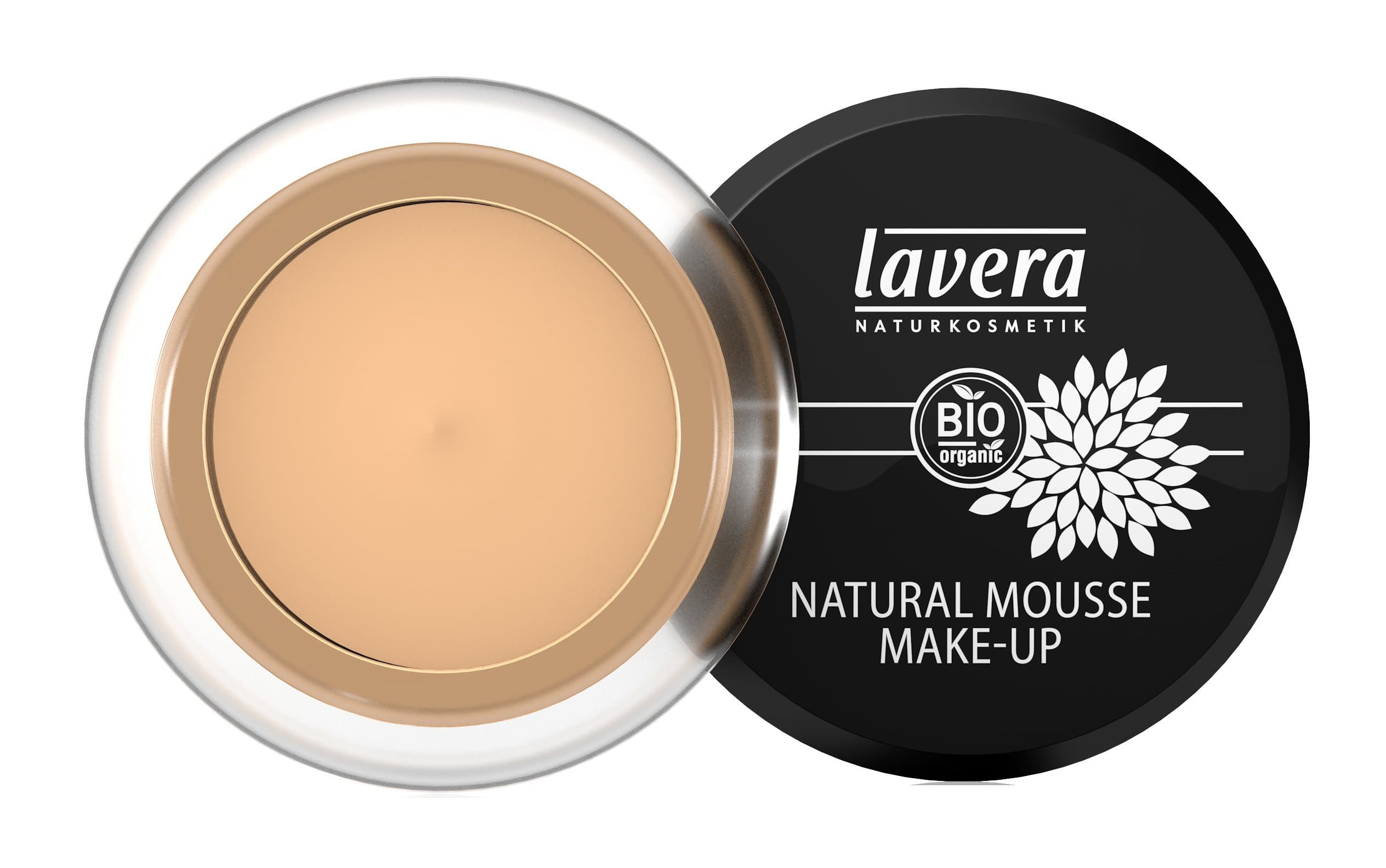 Lavera Natural Mousse Make-Up - Liquid Foundation Makeup - for Medium Skin Tone, Perfect Matte Coverage (Honey #3) 0.51 fl oz