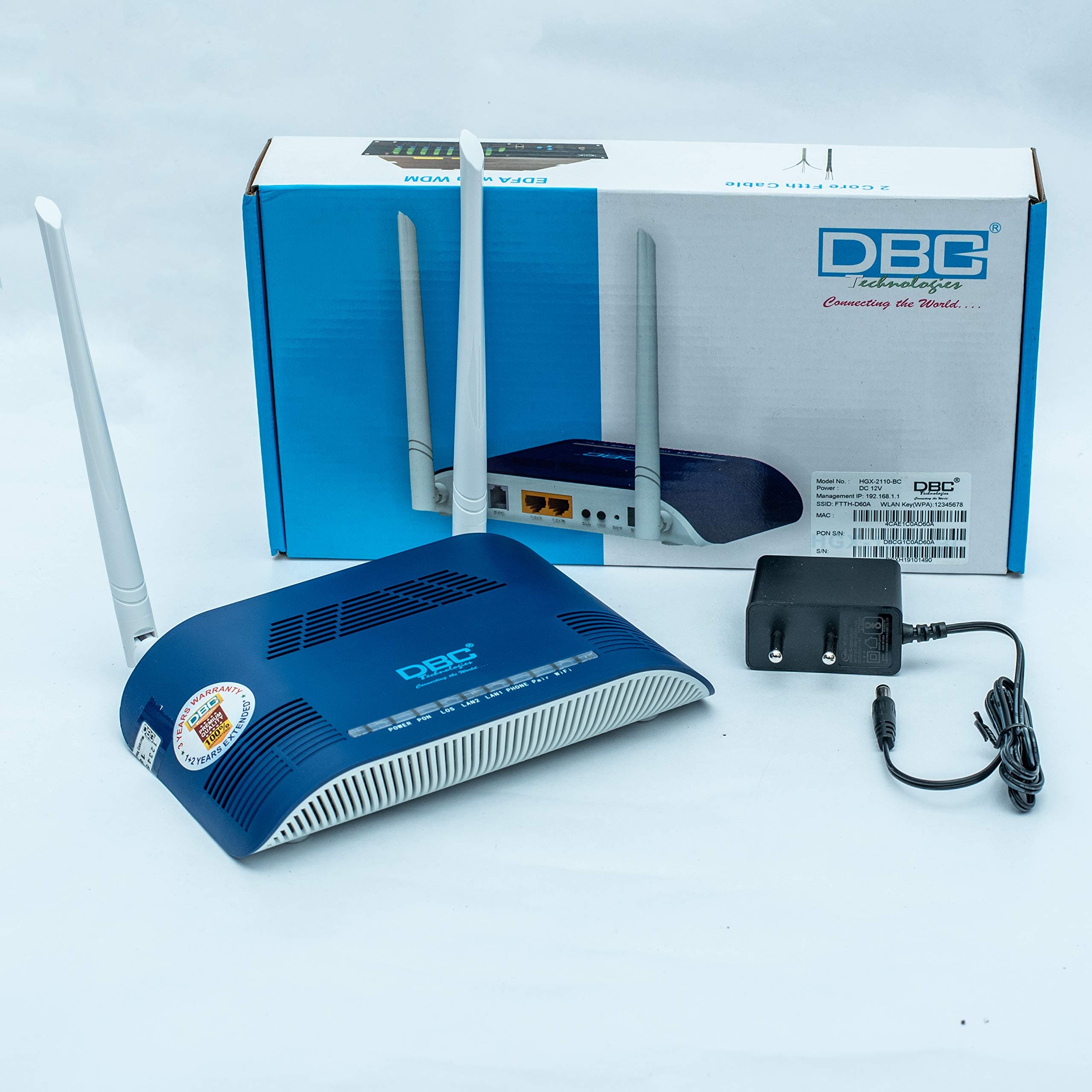 Syrotech DBC Technologies FTTH GPON EPON ONU 1GE 1FE 1POTS WiFi Fiber ONT Modem Router