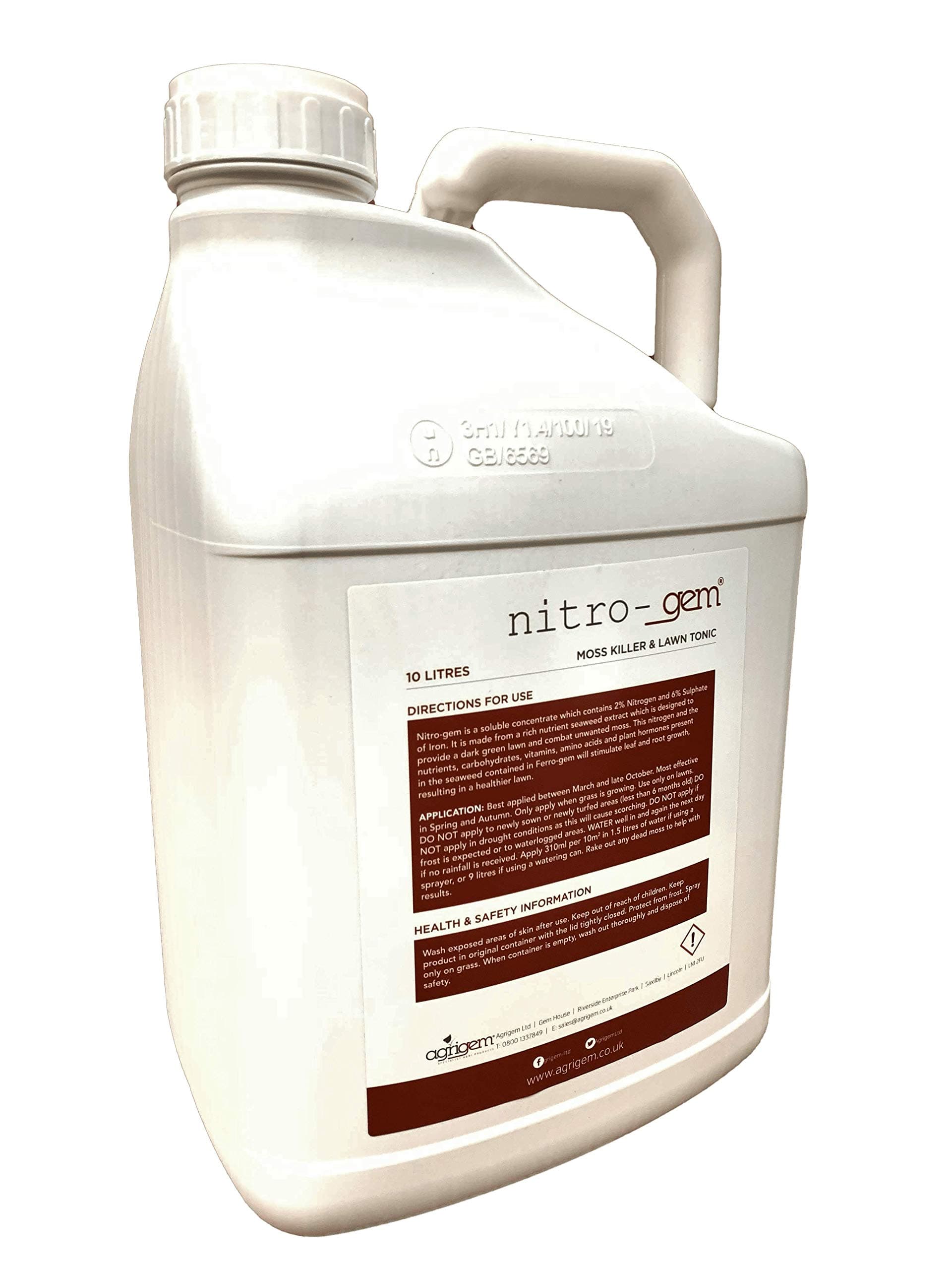 Nitro Gem Lawn Tonic and Moss Kiler, 10L