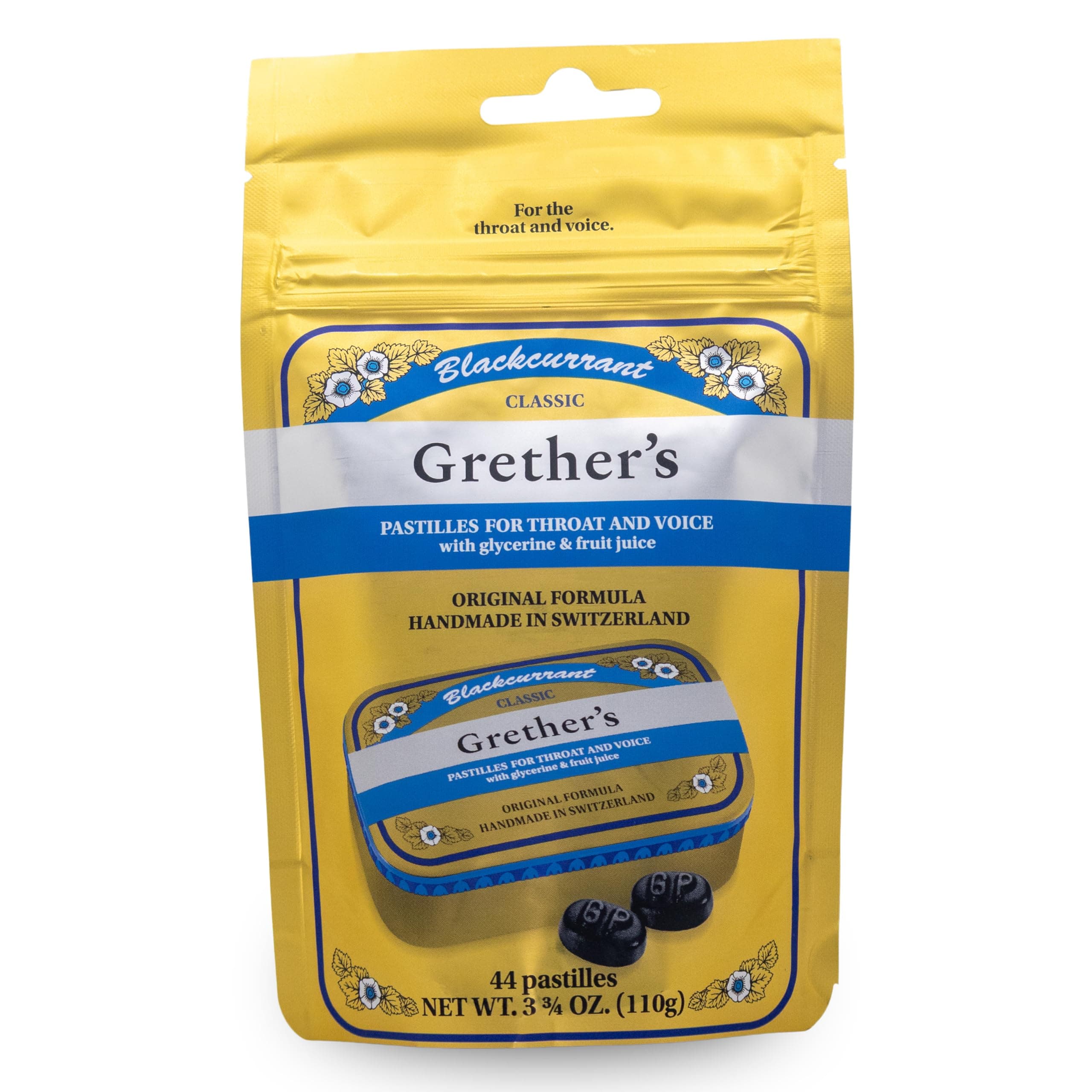 Grethers Blackcurrant Pastilles Refill Pouch