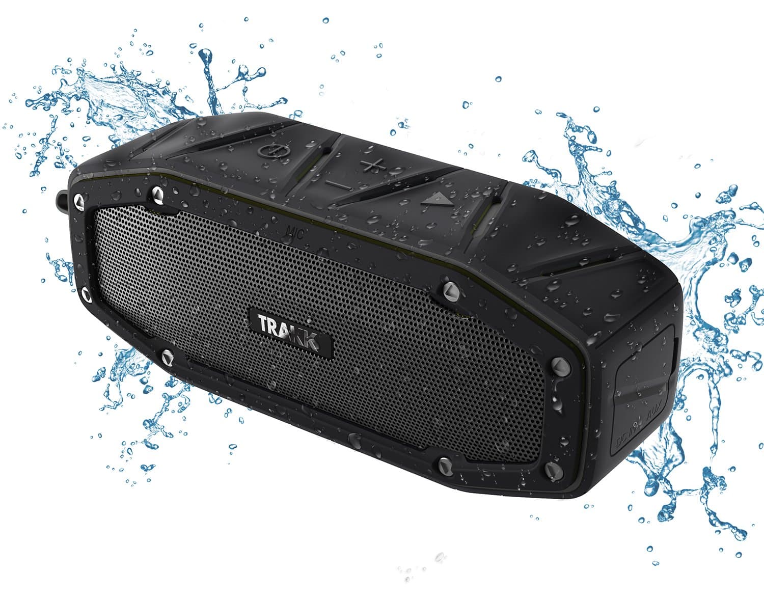 BULLET Waterproof Bluetooth Speaker Featuring Next Generation MaxBass - The 10W+ Output Power Ultra Portable Wireless Speaker is Ideal for Golf, the Beach, the Pool, or the Shower