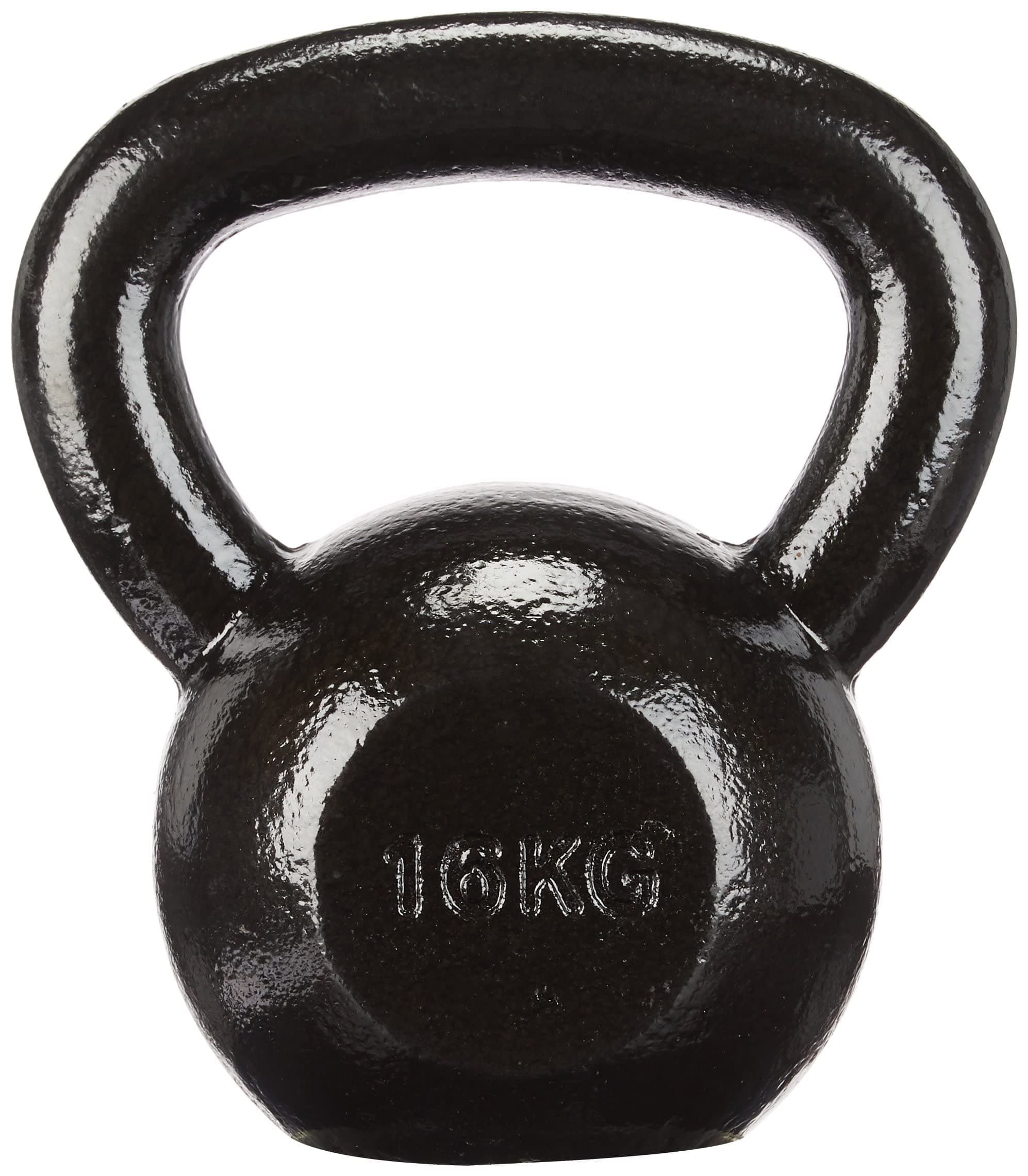 Amazonbasics Cast Iron Kettlebell (16 Kg), Black