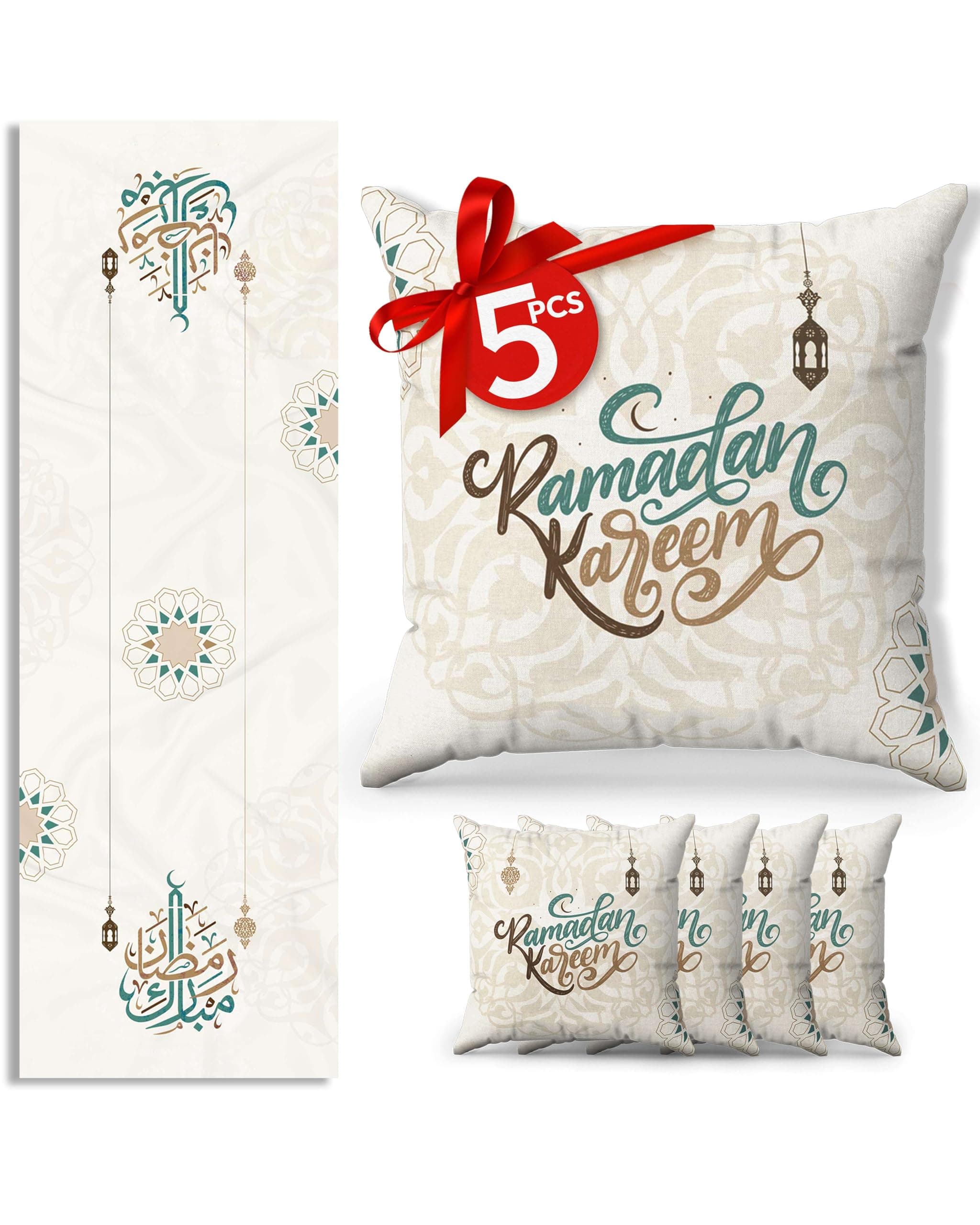 OLEEK Decorations for Home - Table Runner & 4pcs Pillow Covers 18x18 inches - Decorations for Table - Gifts - Decor 2026