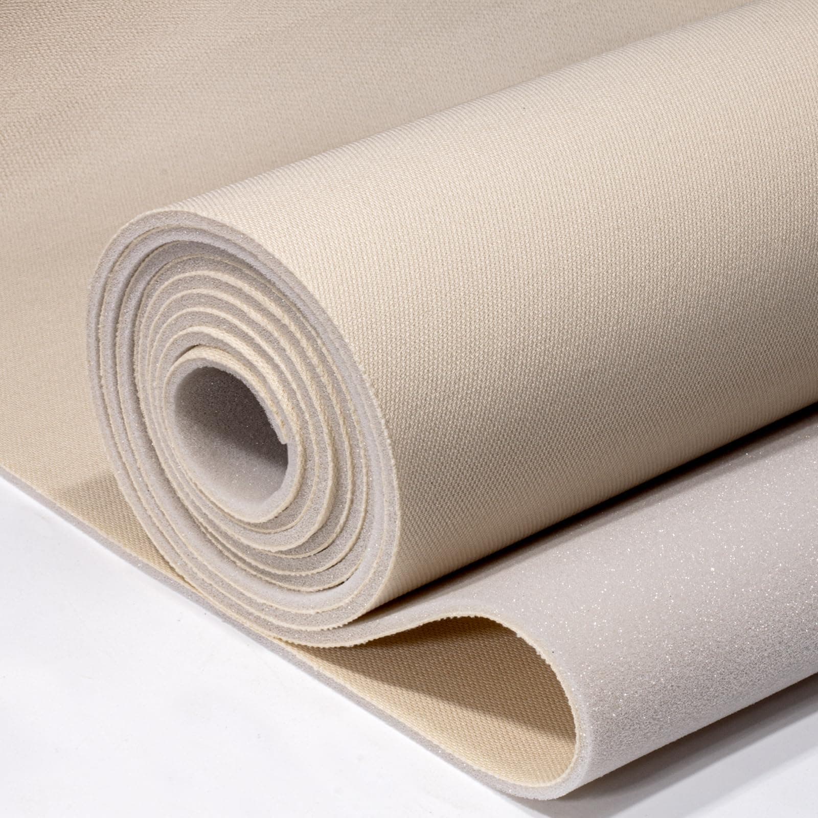 Auto Headliner Fabric 38" L × 60" W Mesh Type with Foam Backing - Tube Packaging - Beige Interior Replacement Material for Car/Truck/SUV/RV Roof - Home Repair/DIY Headliner Material