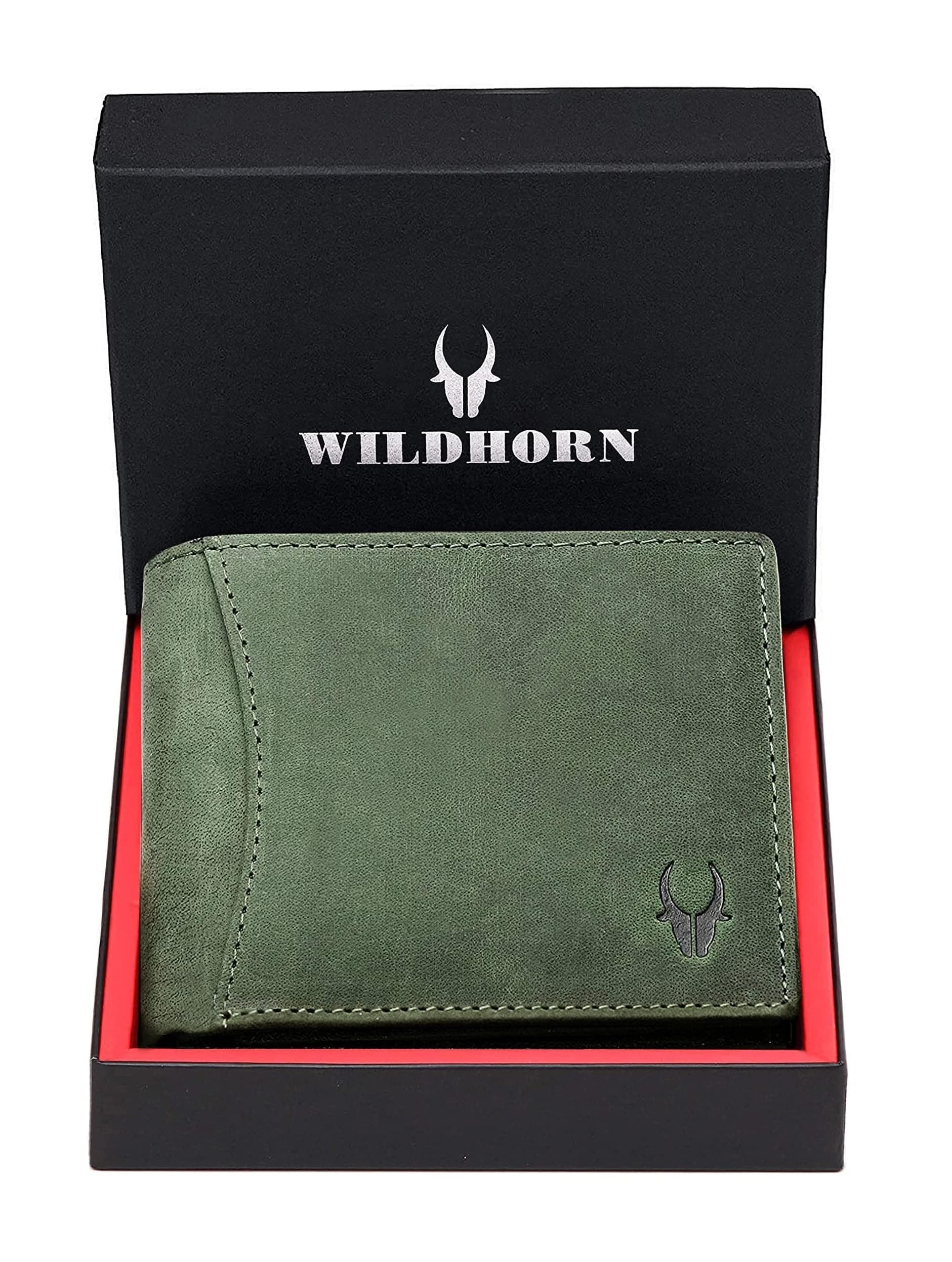 WildHorn RFID Protected Leather Wallet for Men