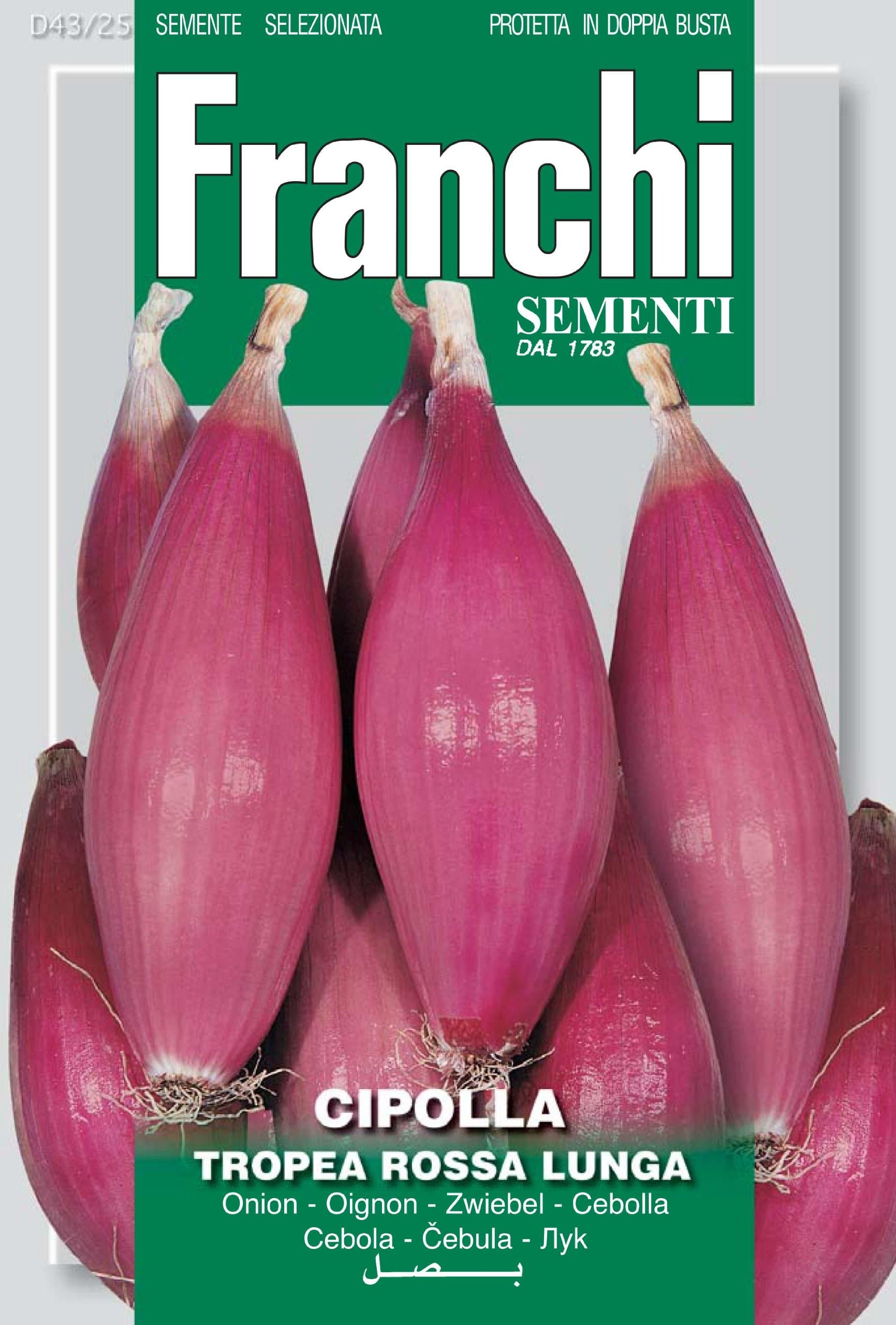 Franchi Long Red Onion Tropea Rossa Lunga