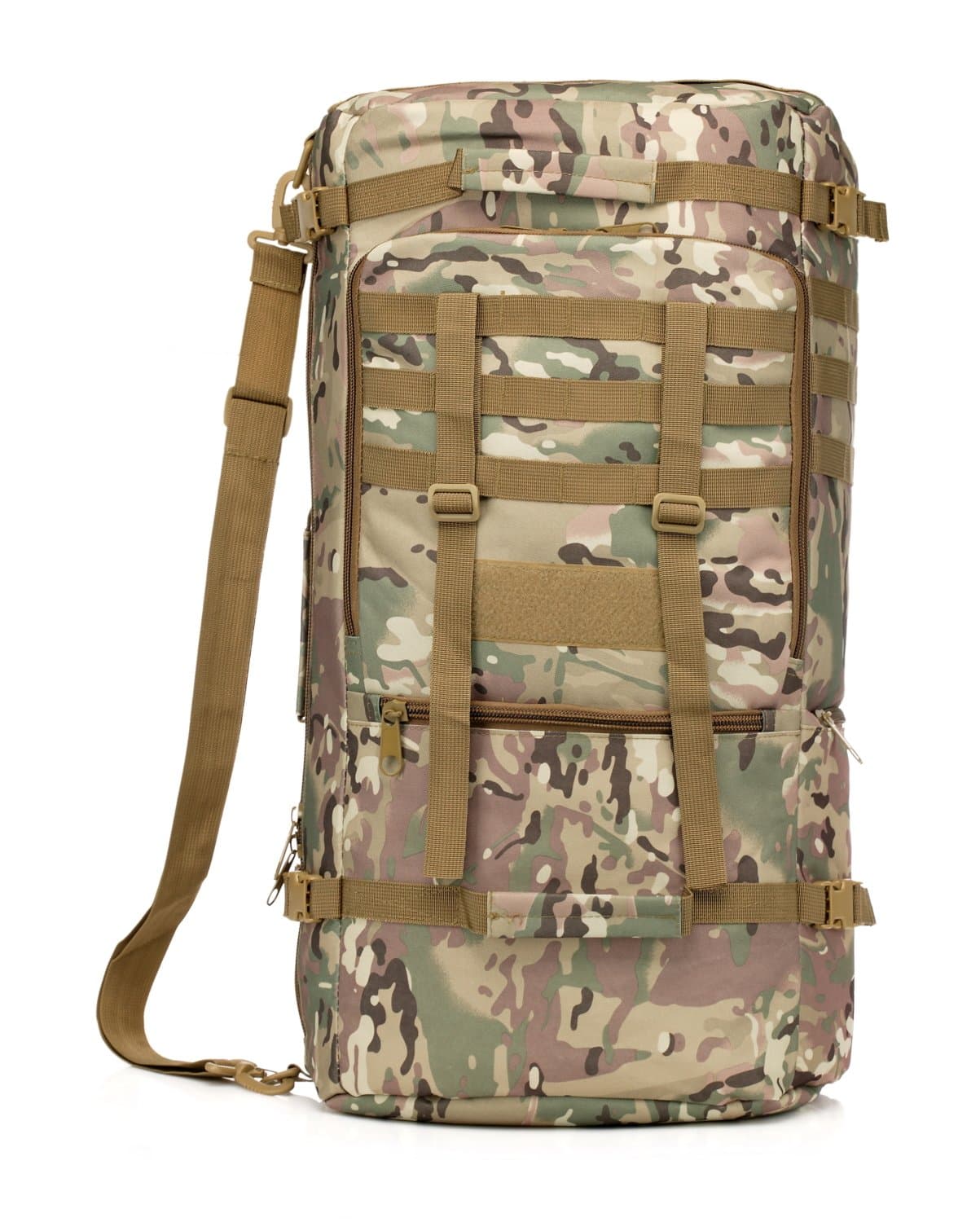 AireLibre 60 Litre Rucksack Detachable Daypack Multiple Pockets with Rain Cover - Support & Comfort with Adjustable Back System Extra Large Hiking Travel Backpack Camping Rucksack