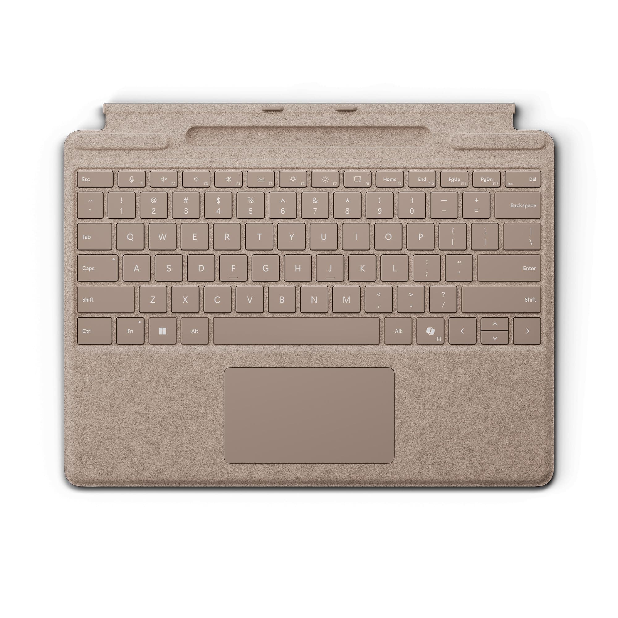 Surface Pro Keyboard for Surface Pro Copilot+ (11th Edition), Pro 9 and 8 with Pen Storage, Alcantara Material, Dune