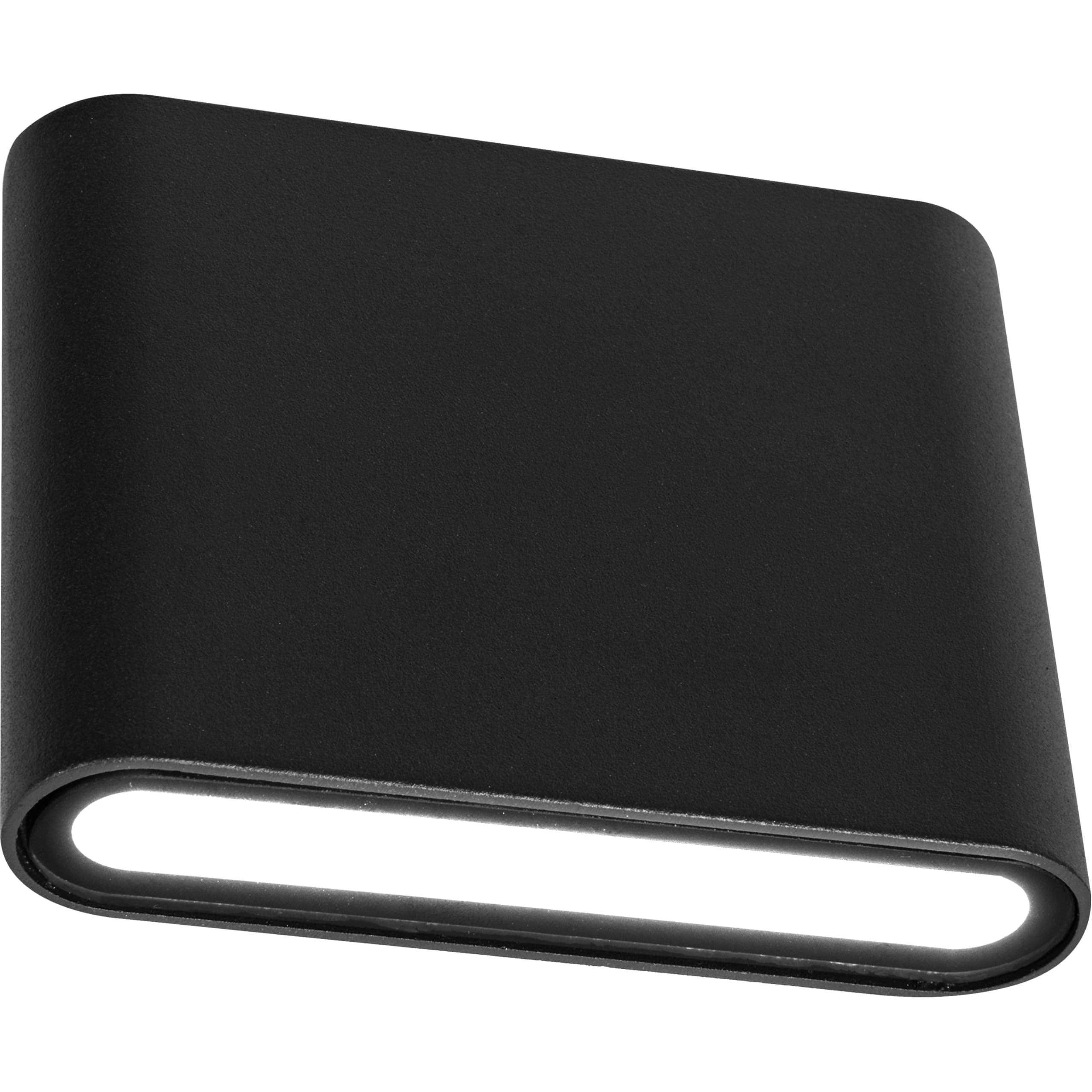 Luceco Outdoor Up/Down LED Wall Light with Low Profile, Decorative Exterior Dual Lighting for Porches, Driveways and Gardens, Grey Slate, IP54, 6.9W, 520lm, 3000K, LEXD8FUDG3