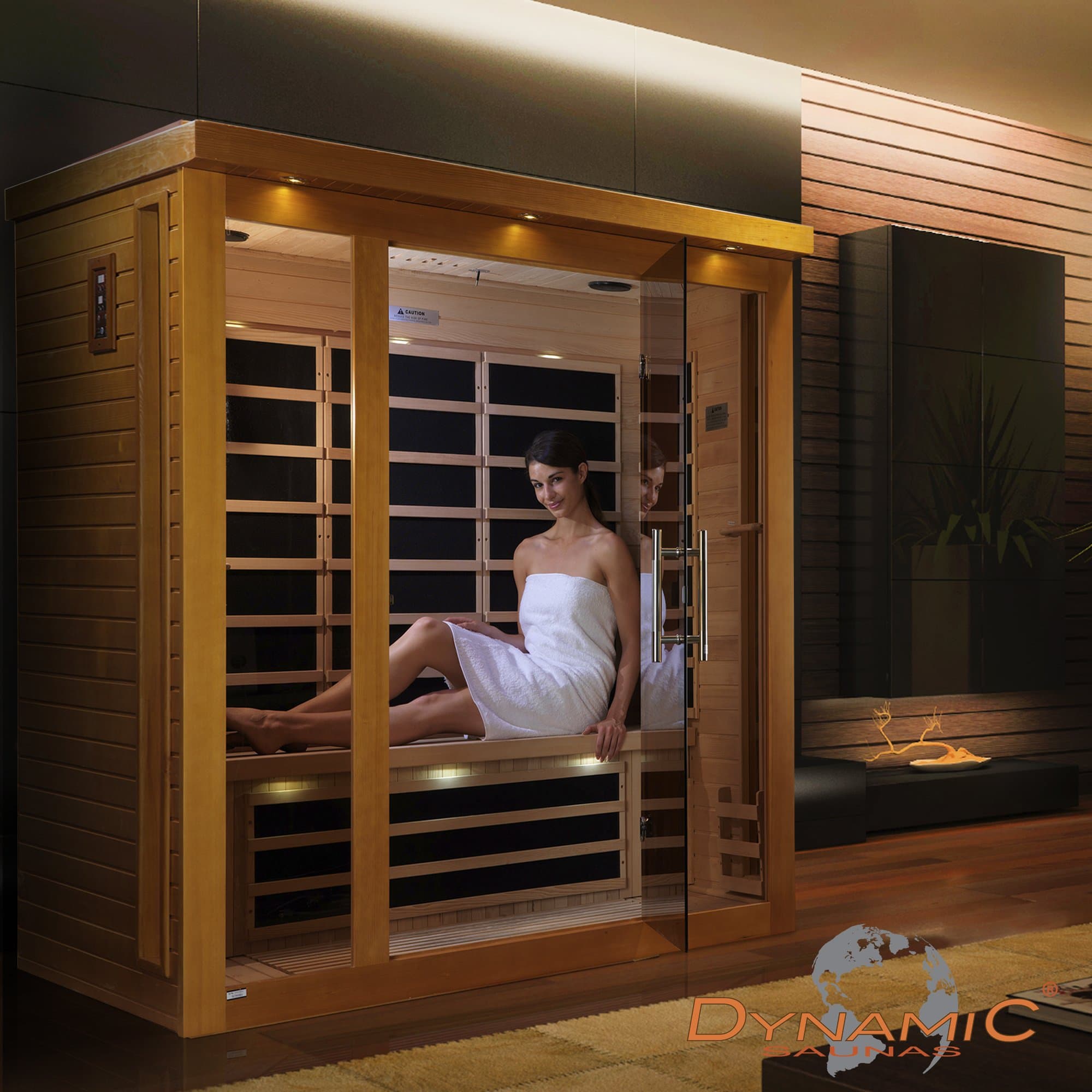 DYNAMIC SAUNAS AMZ-DYN-63-15-01 Florence Low EMF FAR Infrared Sauna