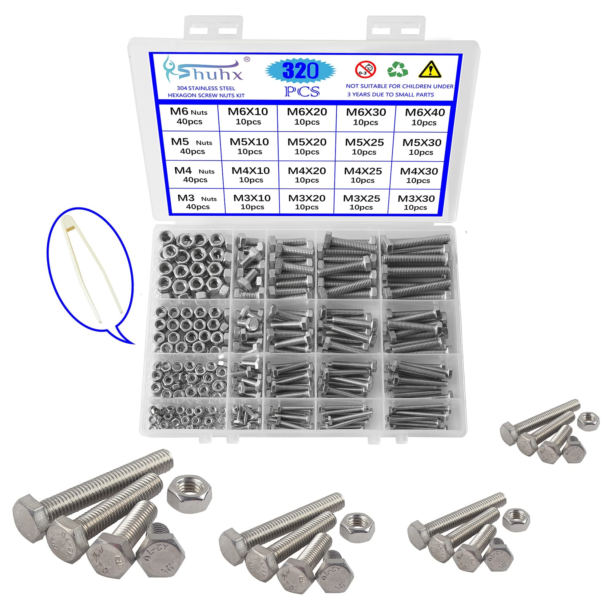 M3 M4 M5 M6 screw set