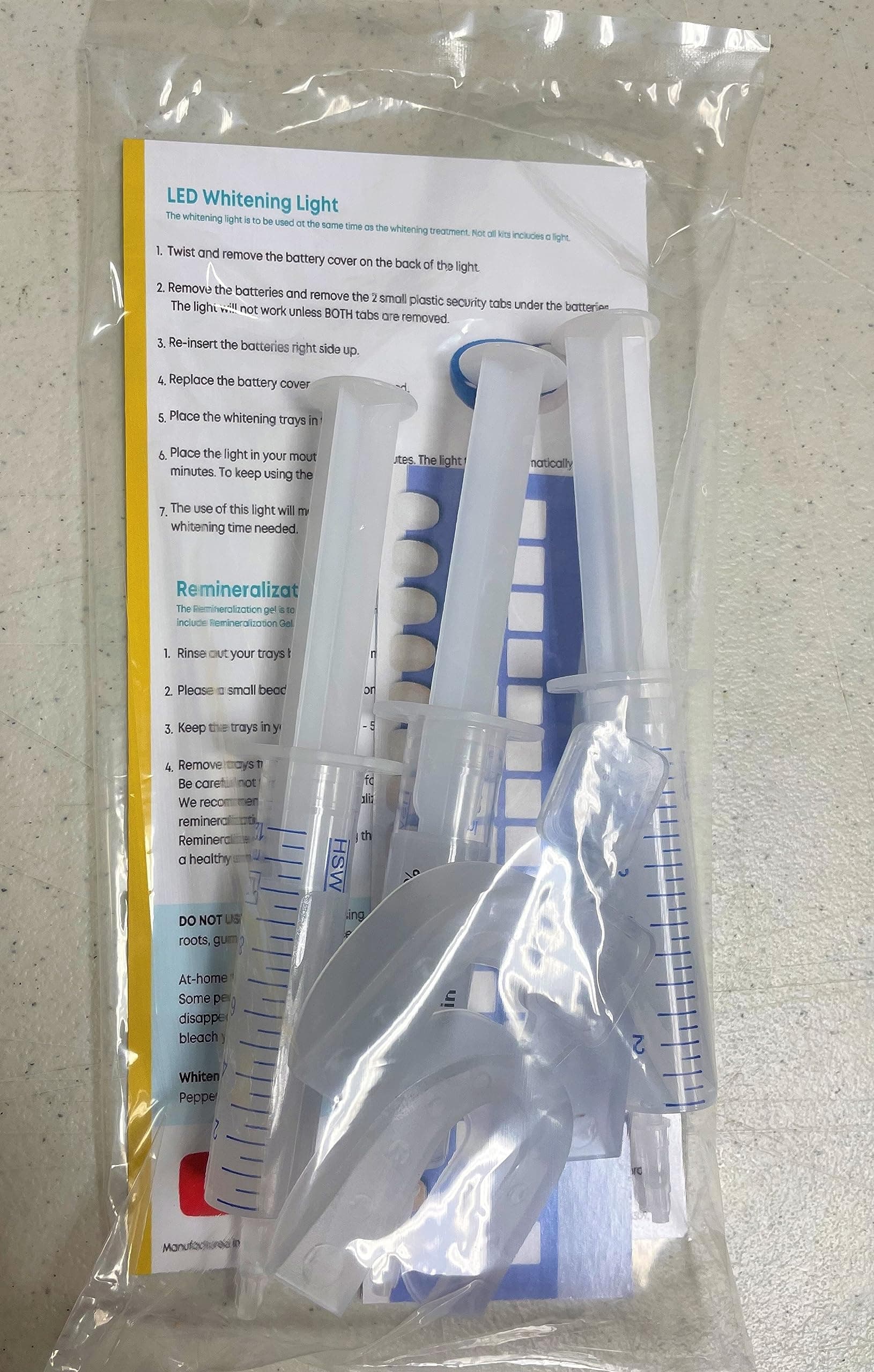 3-10cc 44% Syringes Optimized Strongest Professional Strength Carbamide Peroxide Teeth Whitening (Includes 2 Mouth Trays and 1 Shade Guide)
