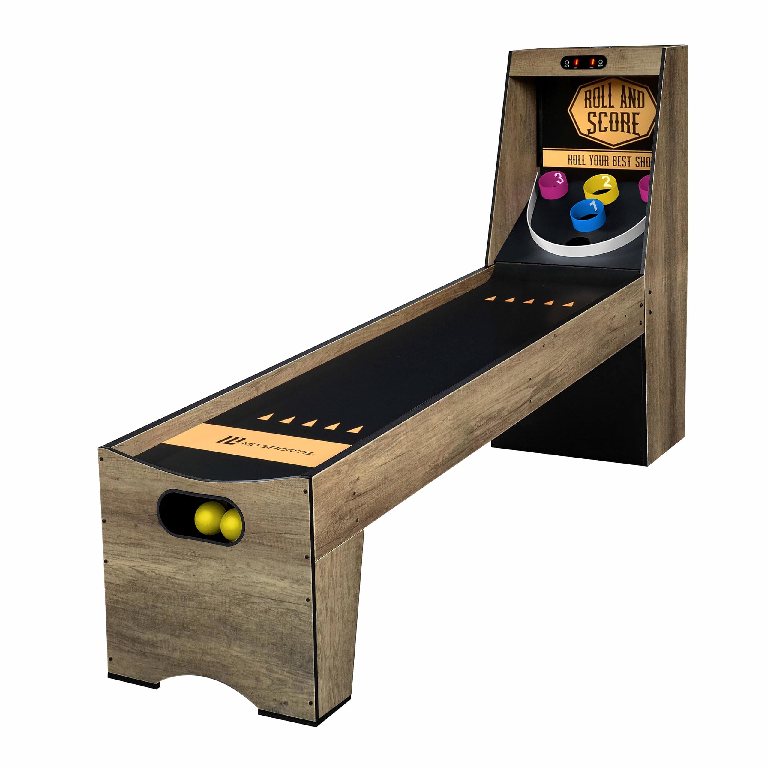 Roll & Score Arcade Game, 87" Durable Electronic Scoring with Sound Effects and Game Balls, Perfect for Family Game Rooms