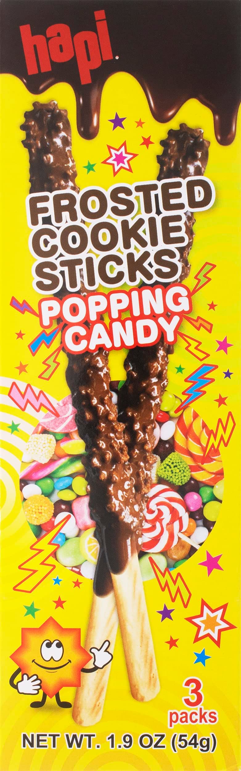Hapi Frosted Cookie Sticks Popping Candy 1.9 Oz (pack of 1)