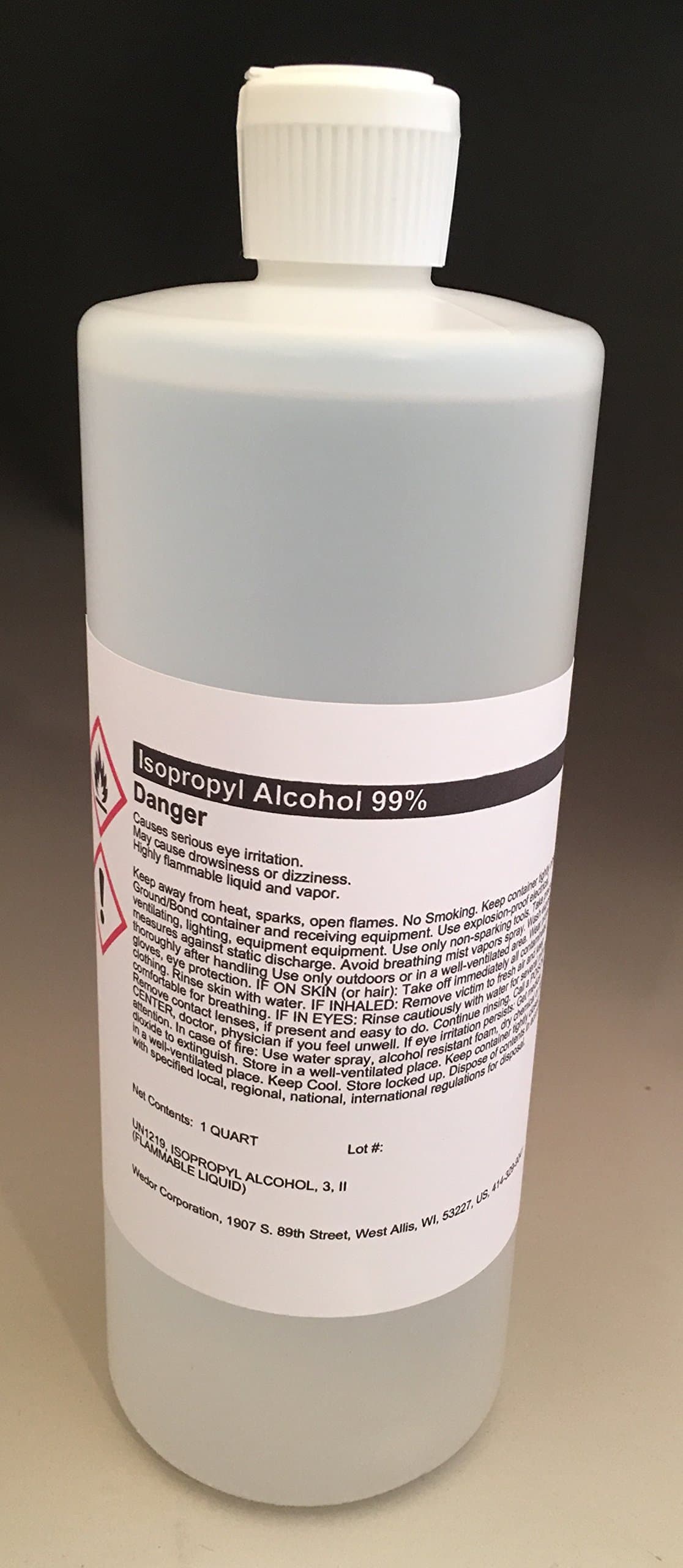 Isopropyl Alcohol 99% - 32 Ounce Bottle