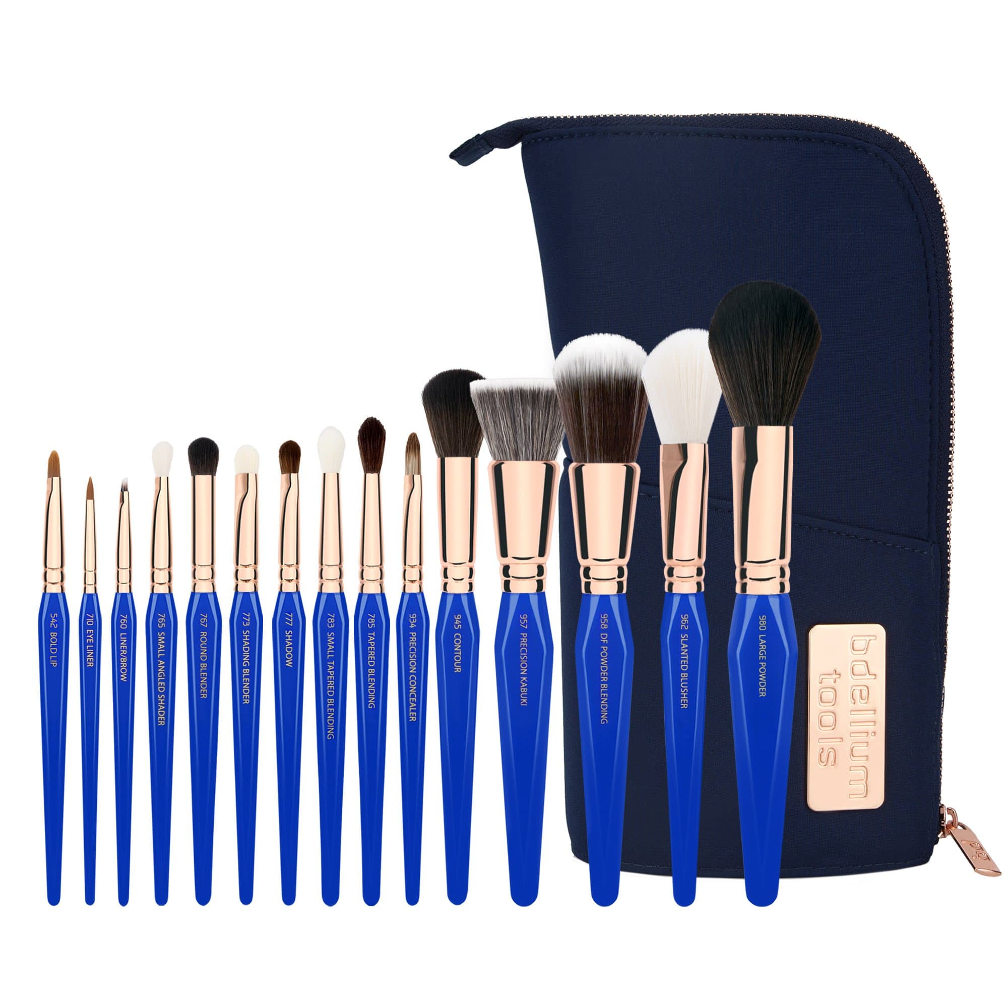 Bdellium Tools Golden Triangle Complete 15 Piece Makeup Brush, Set Phase I