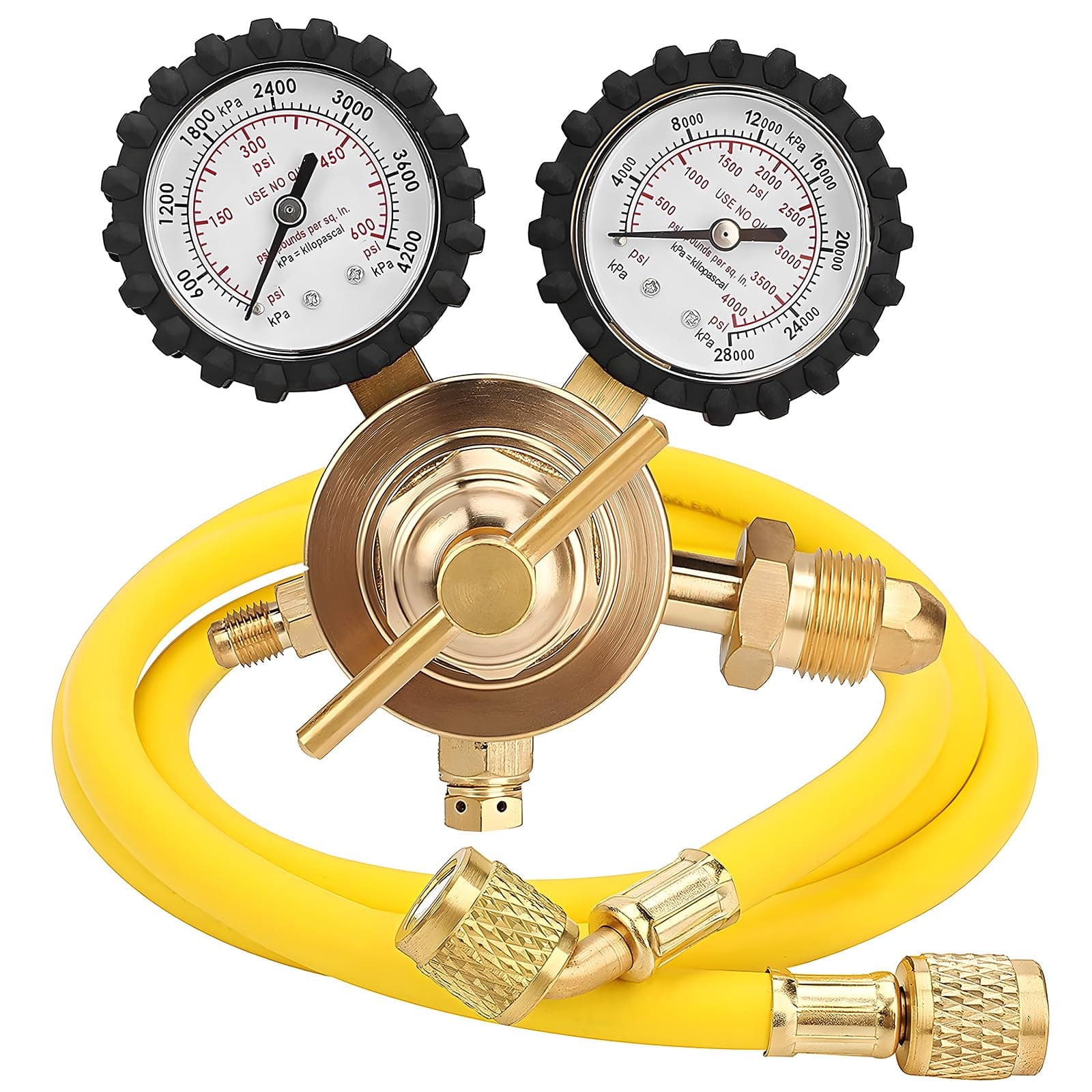 Tutor Auto Nitrogen Regulator with 0-400 PSI Delivery Pressure, 60" Hose CGA580 Inlet Connection and 1/4'' Male Flare Outlet Connection