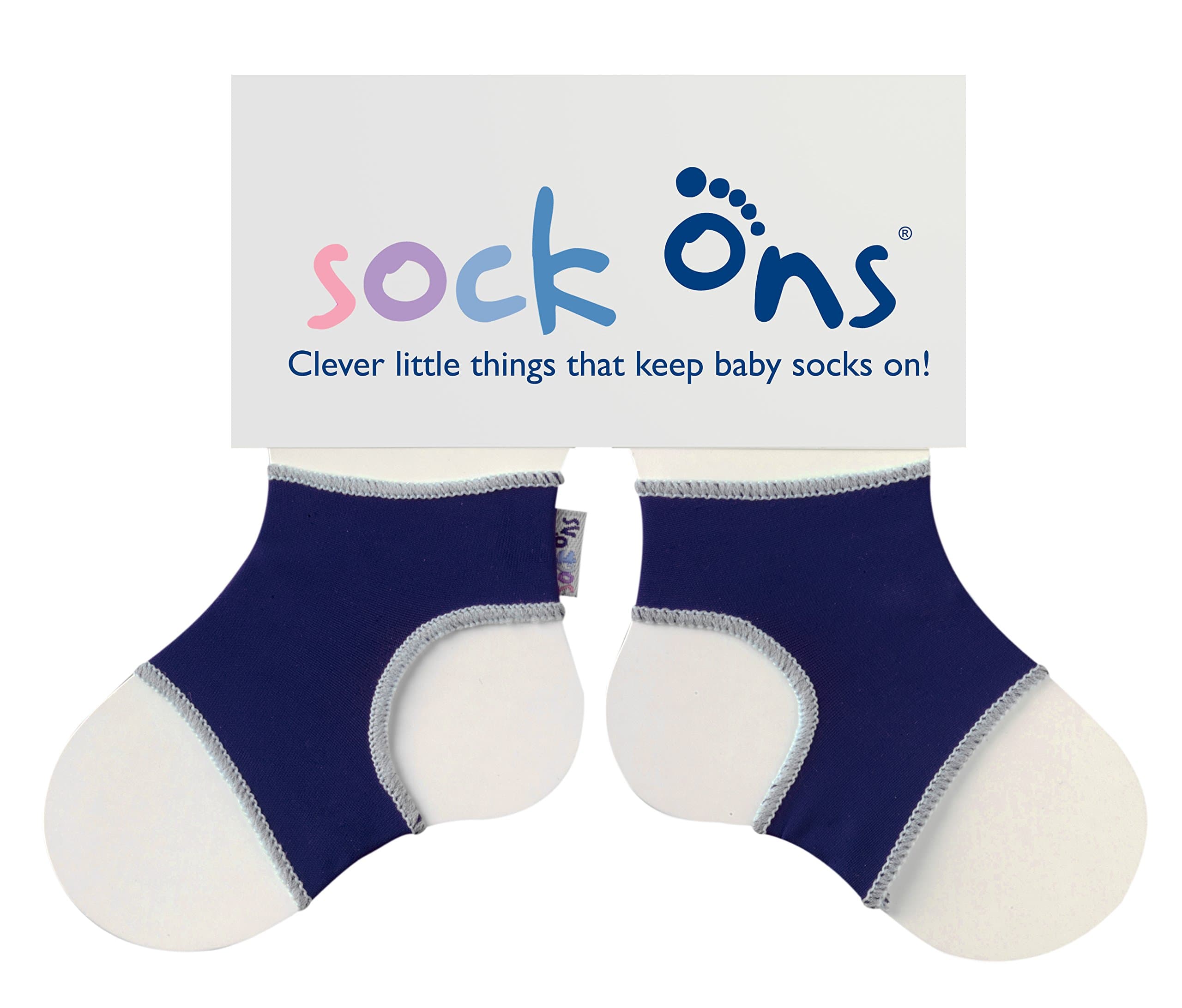 Sock Ons - Baby Sock Holders - 2 Pack - Amazing Value Pack - Keep Baby