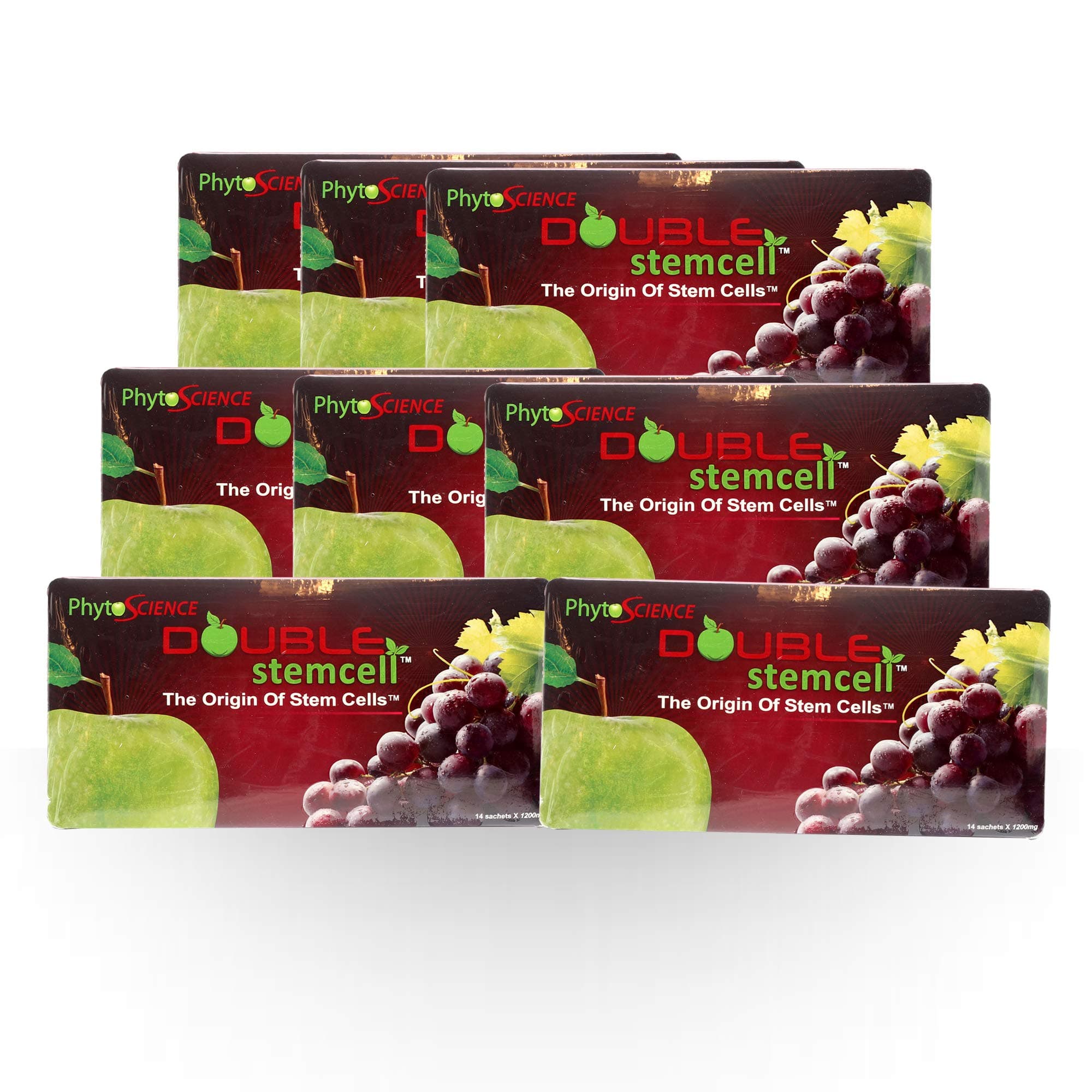 8 Pack PhytoScience Double Stemcell Anti Aging Antioxidant Product EXP05/2020 (14 Sachets per pack)