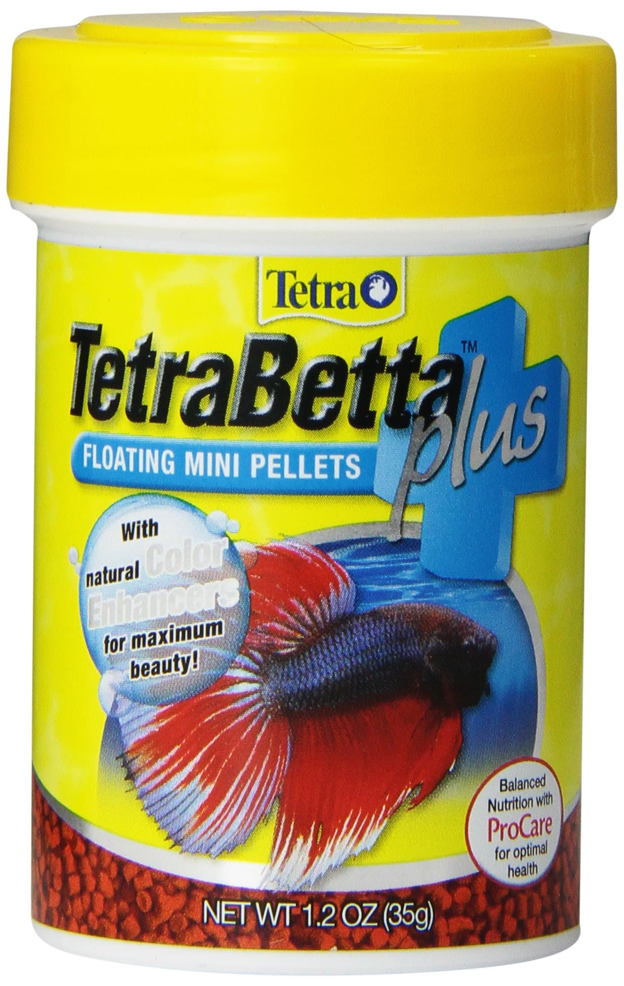 Tetra TetraBetta Plus Floating Mini Pellets, 1.2-Ounce