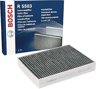 Bosch R5503 Activated Carbon Cabin Filter, Replacement Filter - Against Unpleasant Smells, Pollen and Dust for Cleaner Air Inside the Vehicle