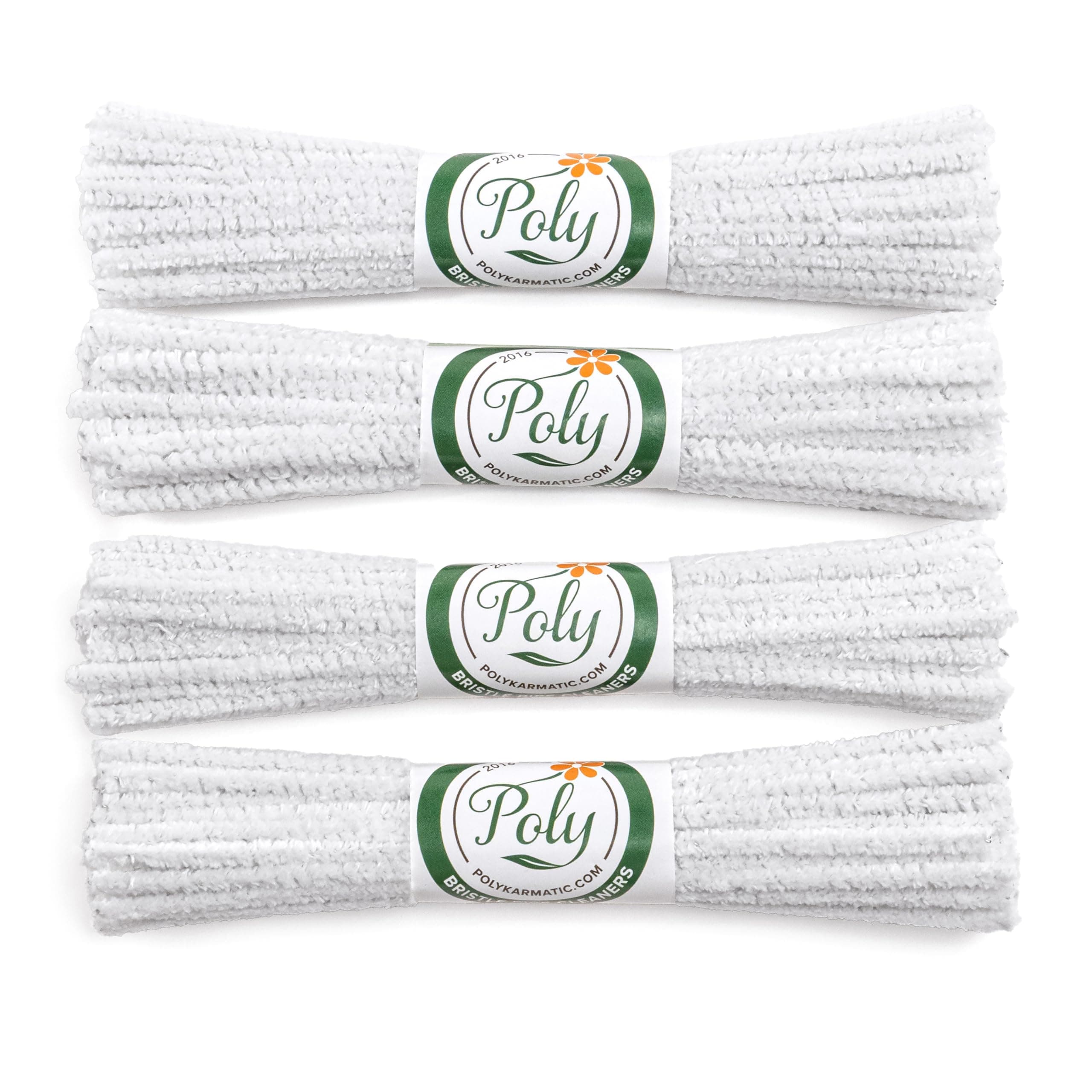 176 Count Bulk Soft Bristle Pipe Cleaners Chenille in White - Cotton with Steel Wire - Crafts Project