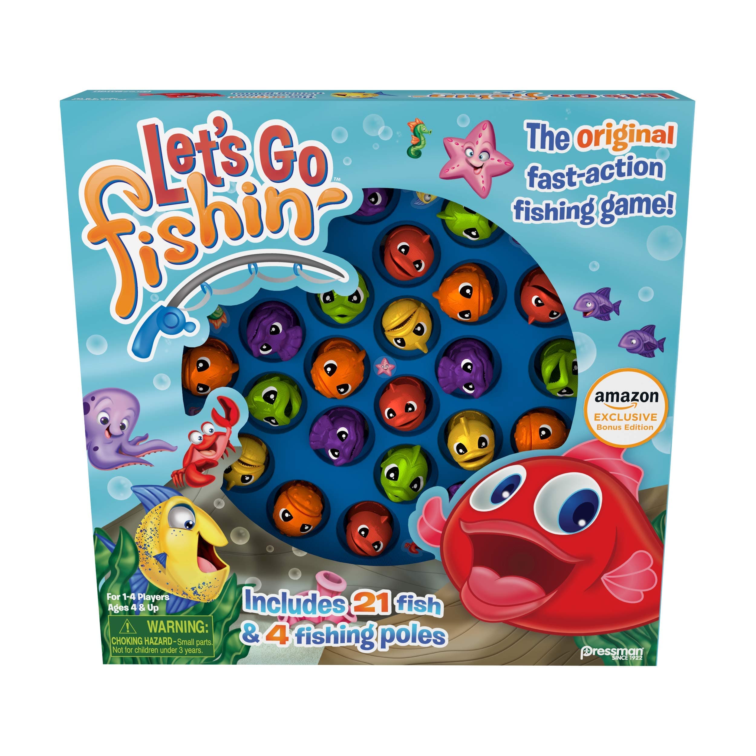 Amazon Exclusive Bonus Edition Let's Go Fishin' - Includes Lucky Ducks Make-A-Match Game!