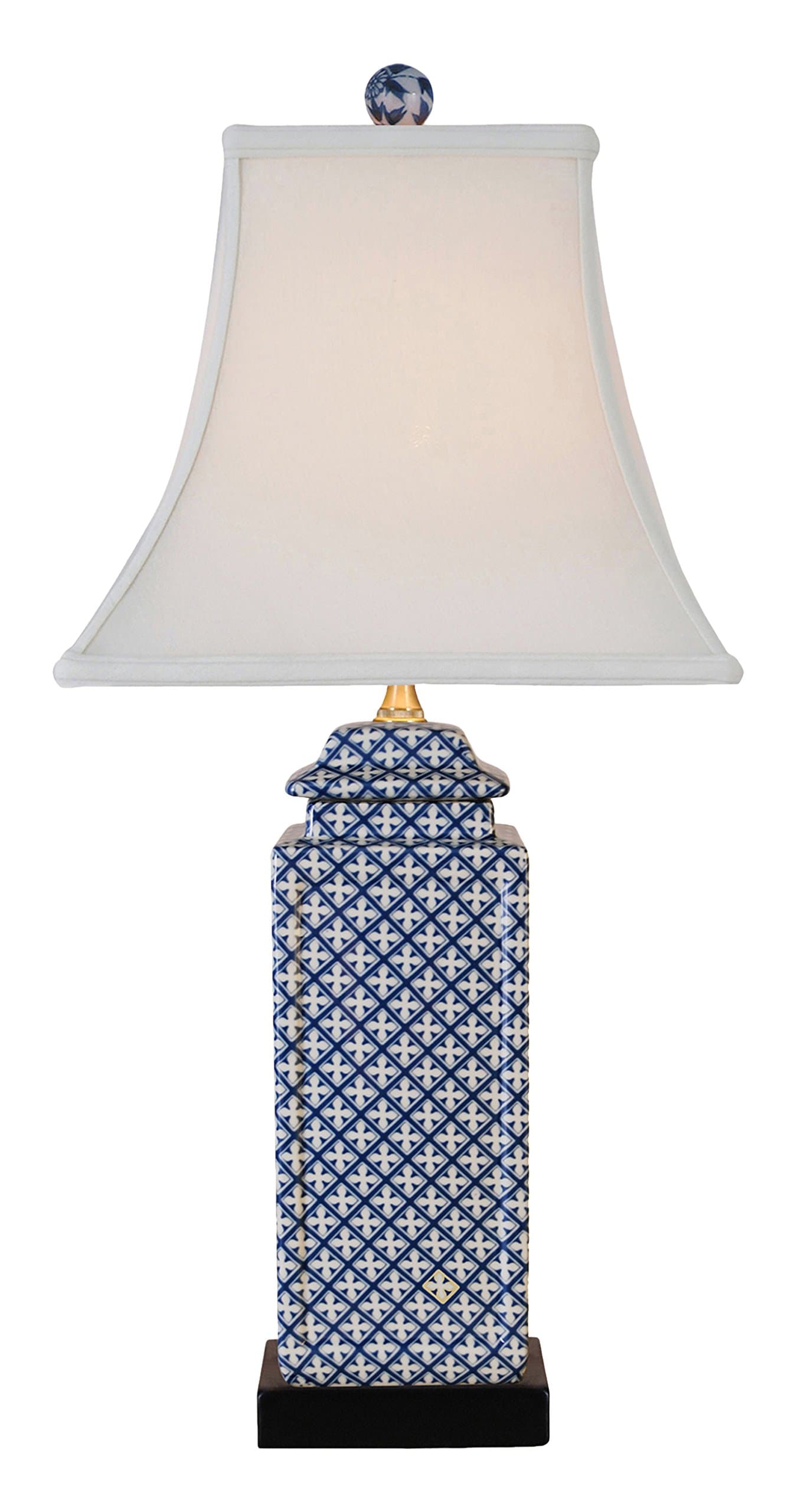LPBGZ0811N Table Lamp, Blue/White