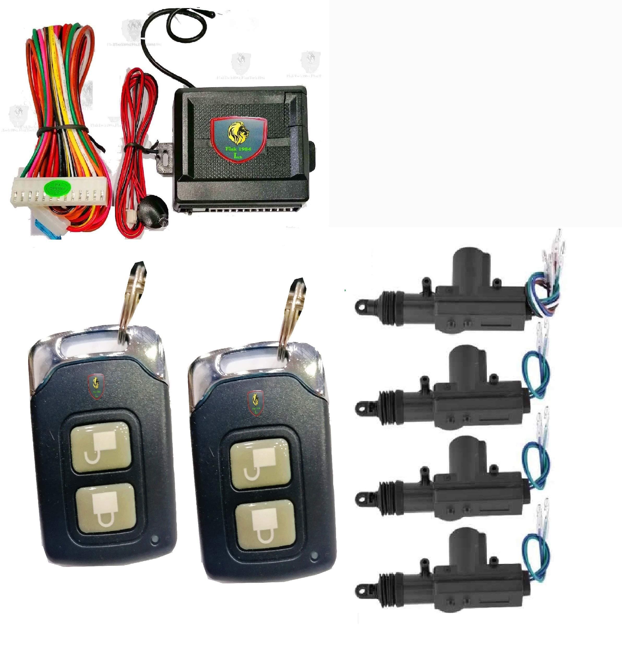 Tech Car Door Lock Keyless Entry System Remote Central Control Locking actuator Kit car Location Finder Key Replacement (TYPE 10)