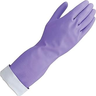 Mr. Clean, 243310 Loving Hands, Small Heat Resisting, Soft Cotton Flock Lining, Built in Freshness Protection, Non-Slip Diamond Grip Gloves, (S)