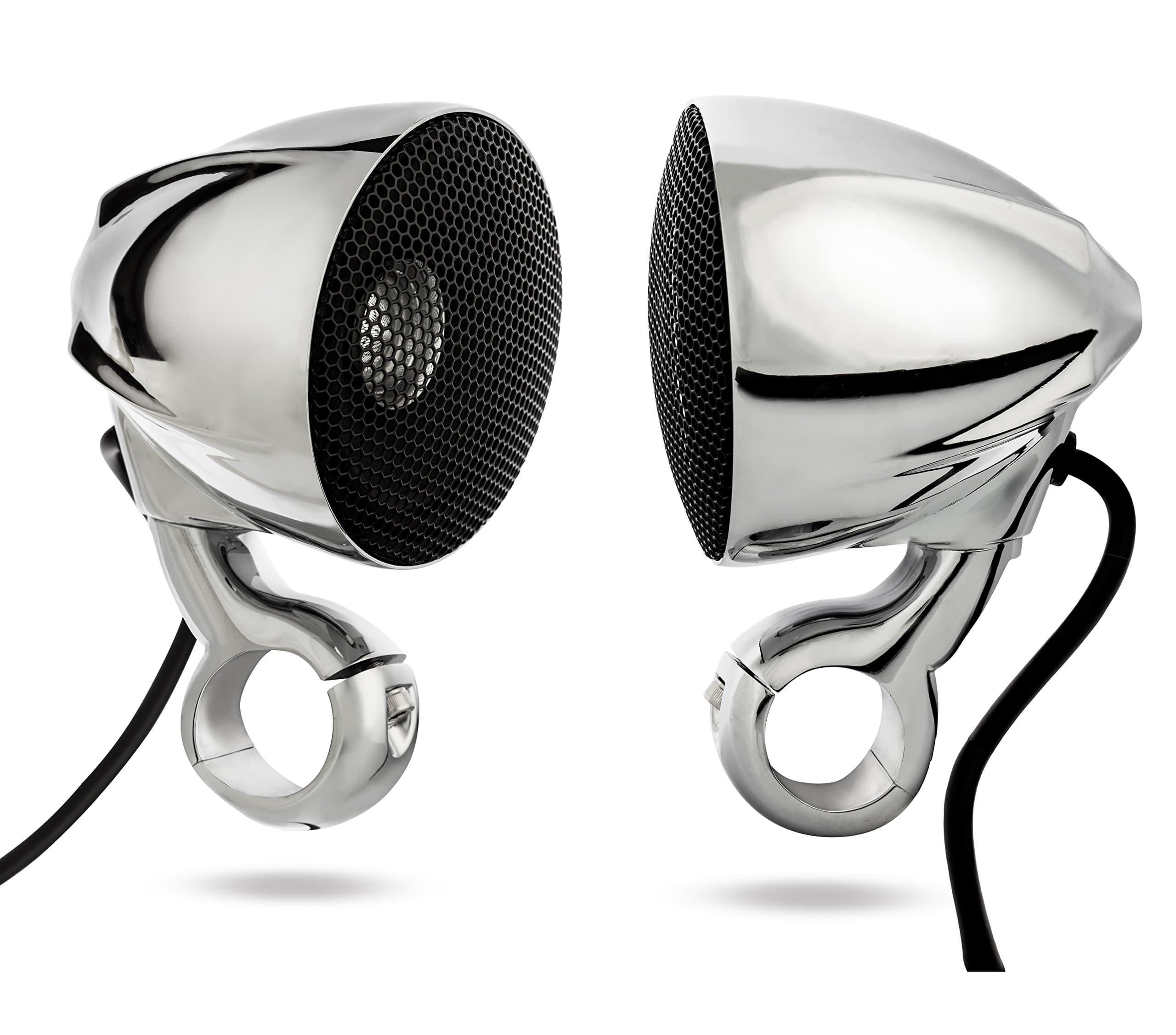 NOAMN3C - ATV/Motorcycle Waterproof Chrome Speakers