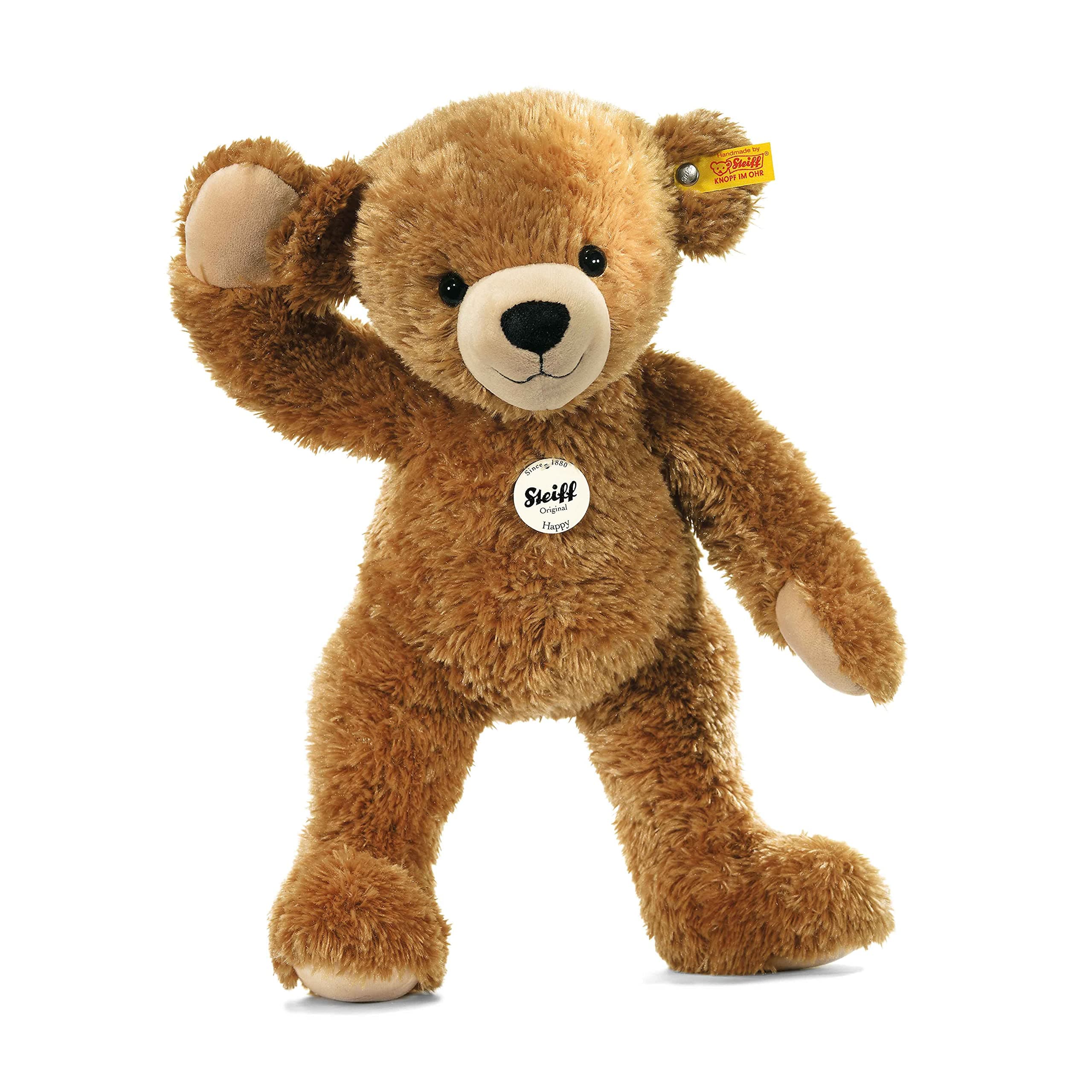 Steiff 28cm Happy Teddy Bear (Light Brown), 012662