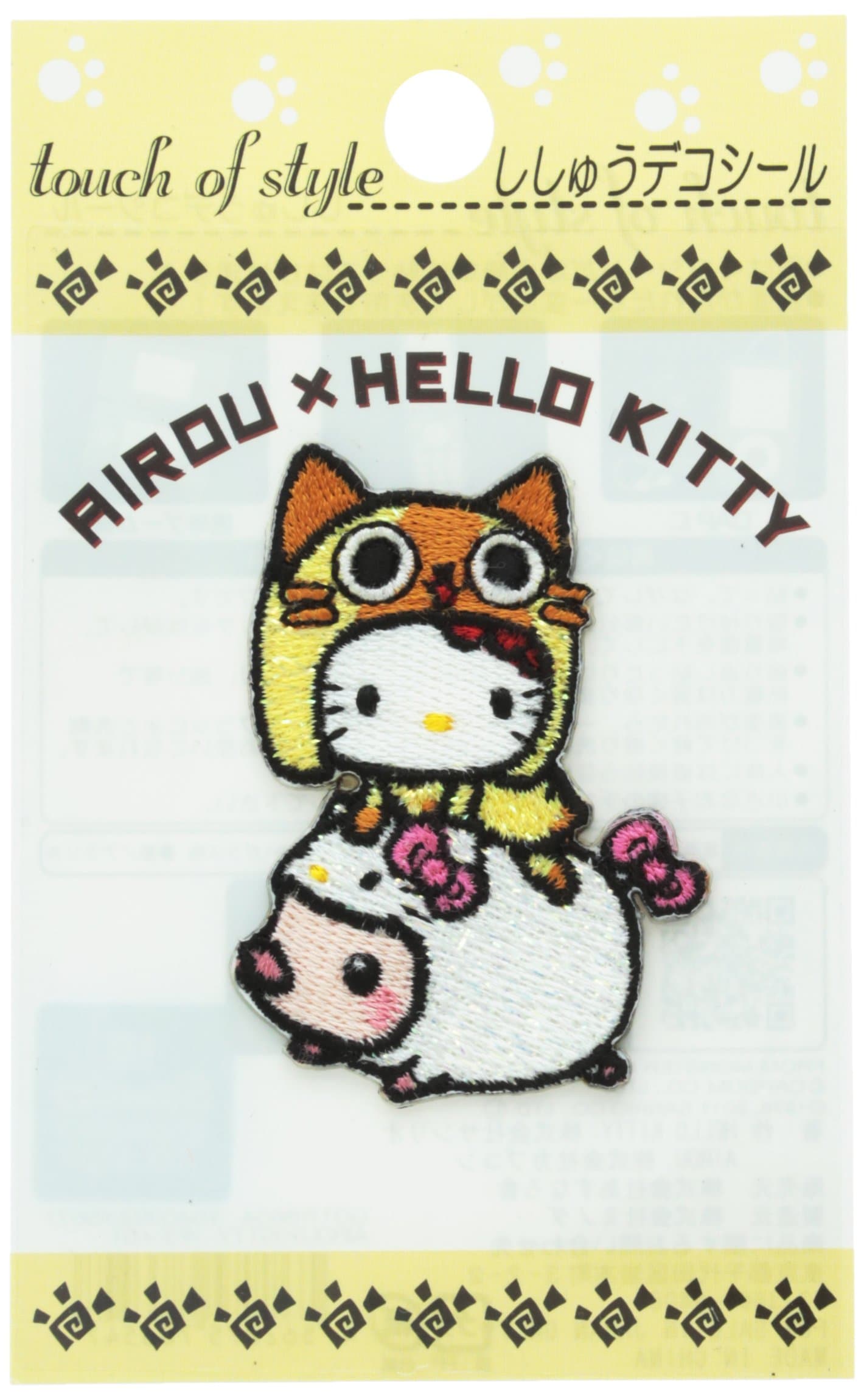 Sanrio Hello Kitty x Monster Hunter Airou Patch Sticker (Hello Kitty)