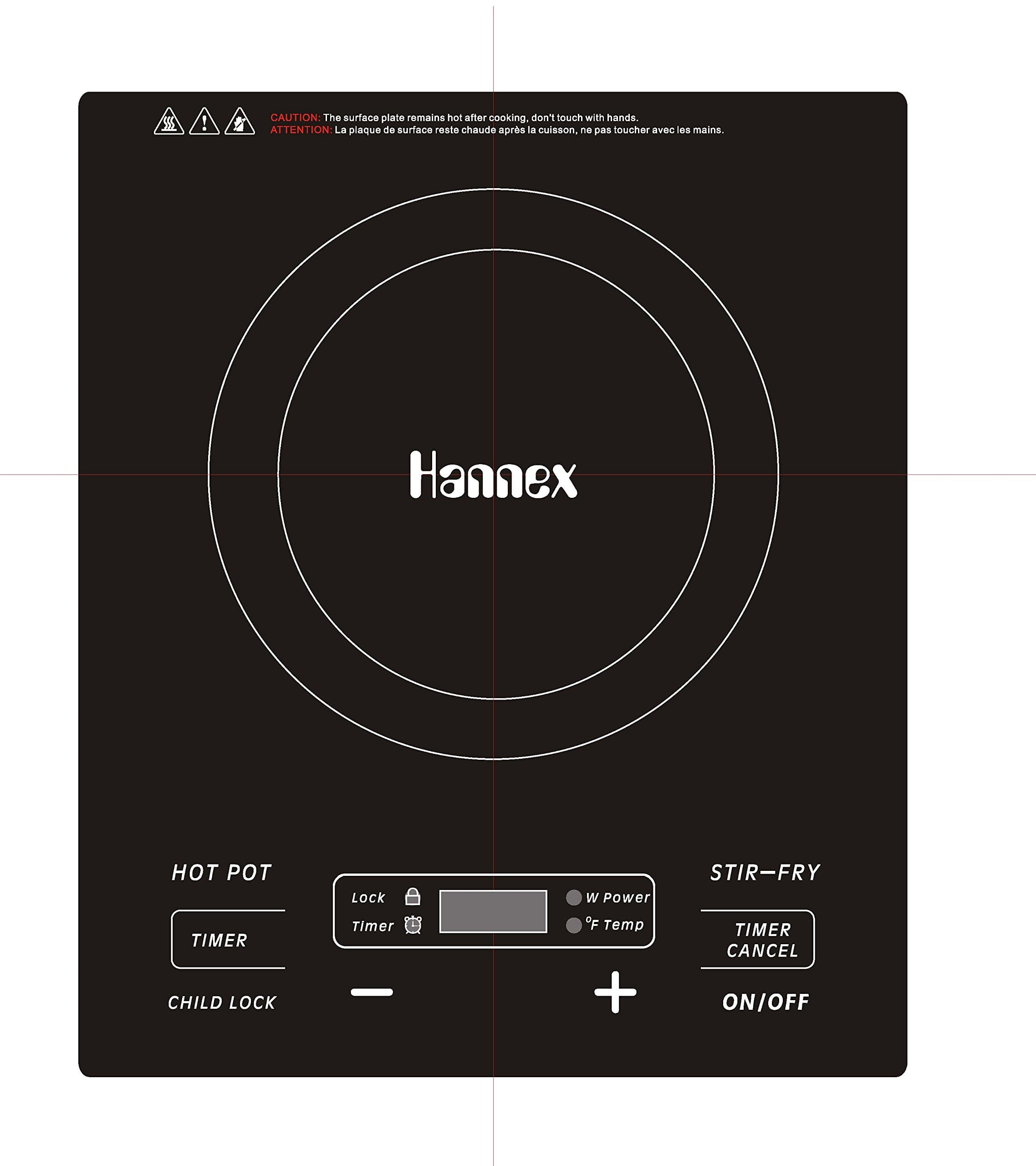 ICAT181B 1800W Induction Cooker, Black