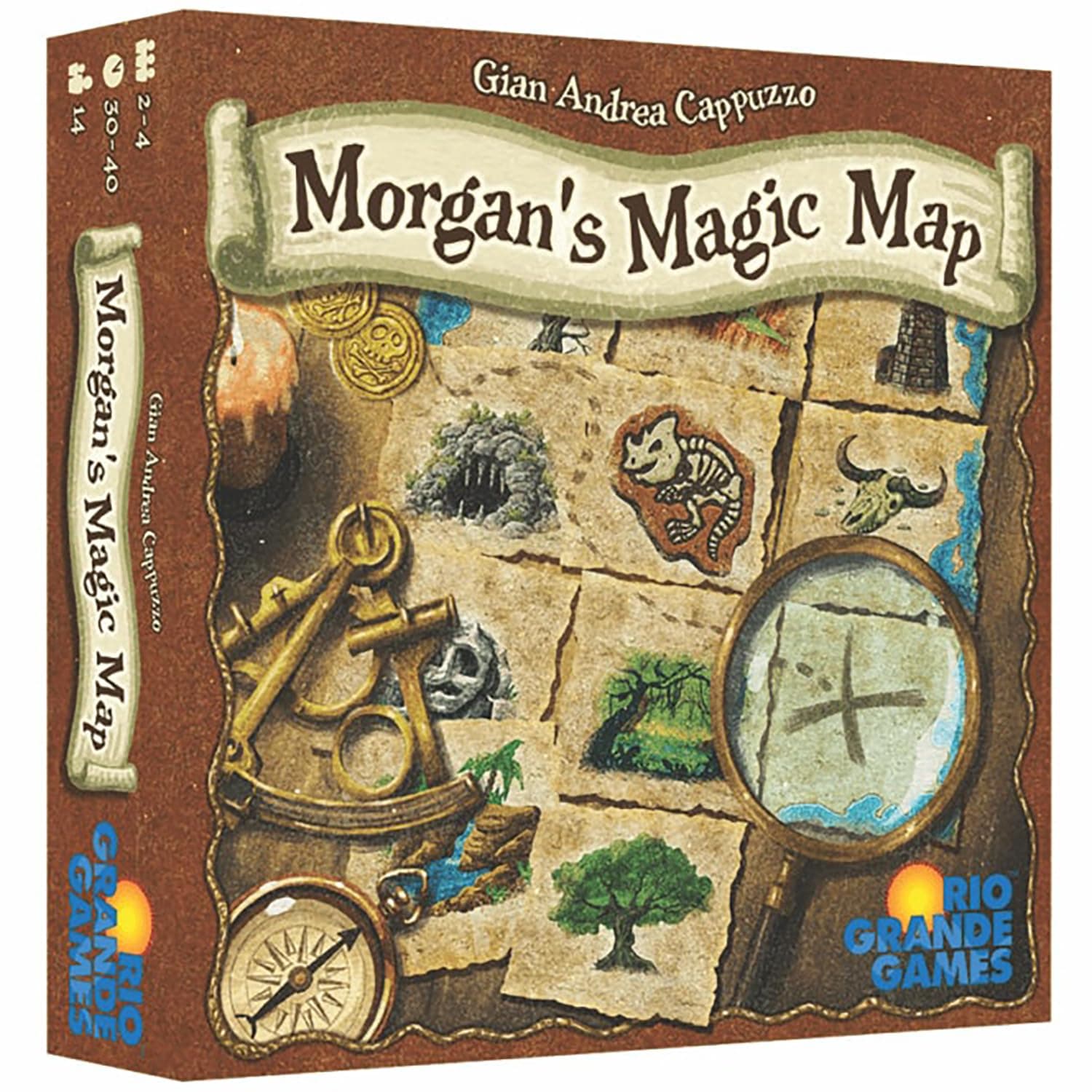 Morgan's Magic Map Tile Placement Strategy Board Game, 2-4 Players, Ages 10+