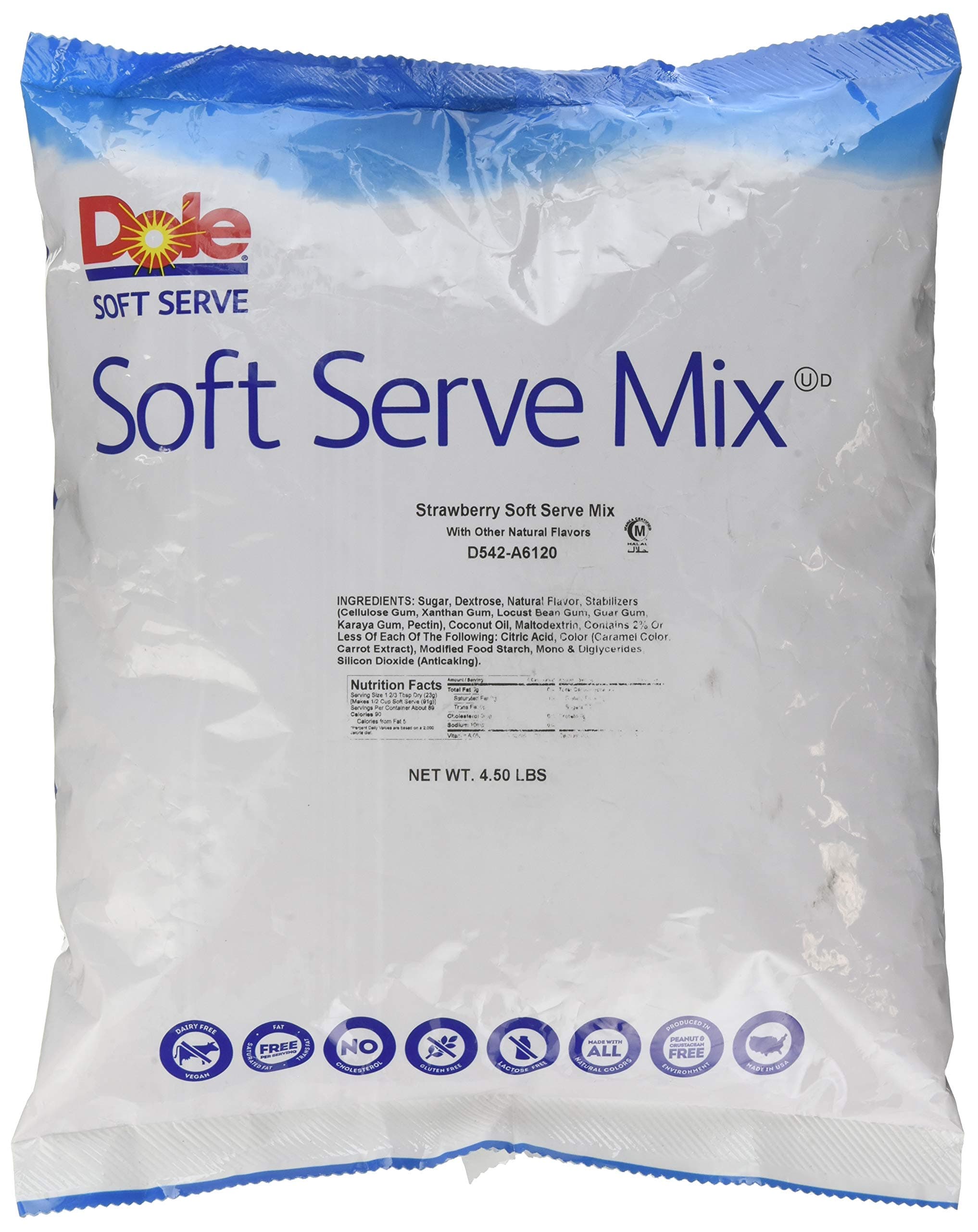 Soft Serve Mix, Strawberry, 4.5 Pound