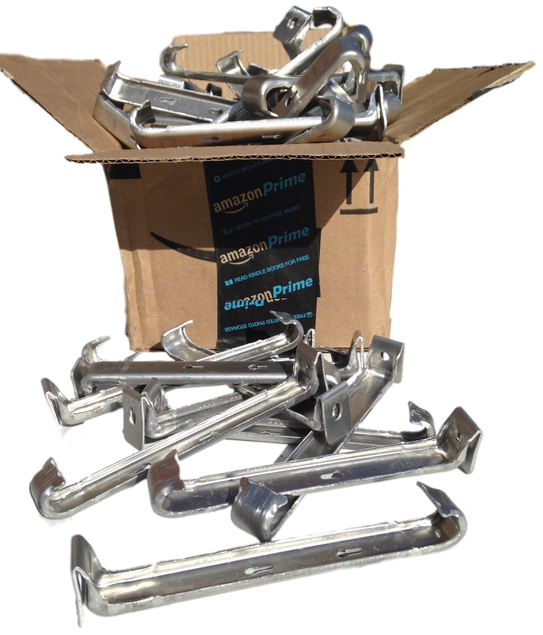 (25 Pack) 6" Raytec "Hangtite" Hidden Gutter Hangers with Clip for All 6 inch Standard K-Style Aluminum Gutters