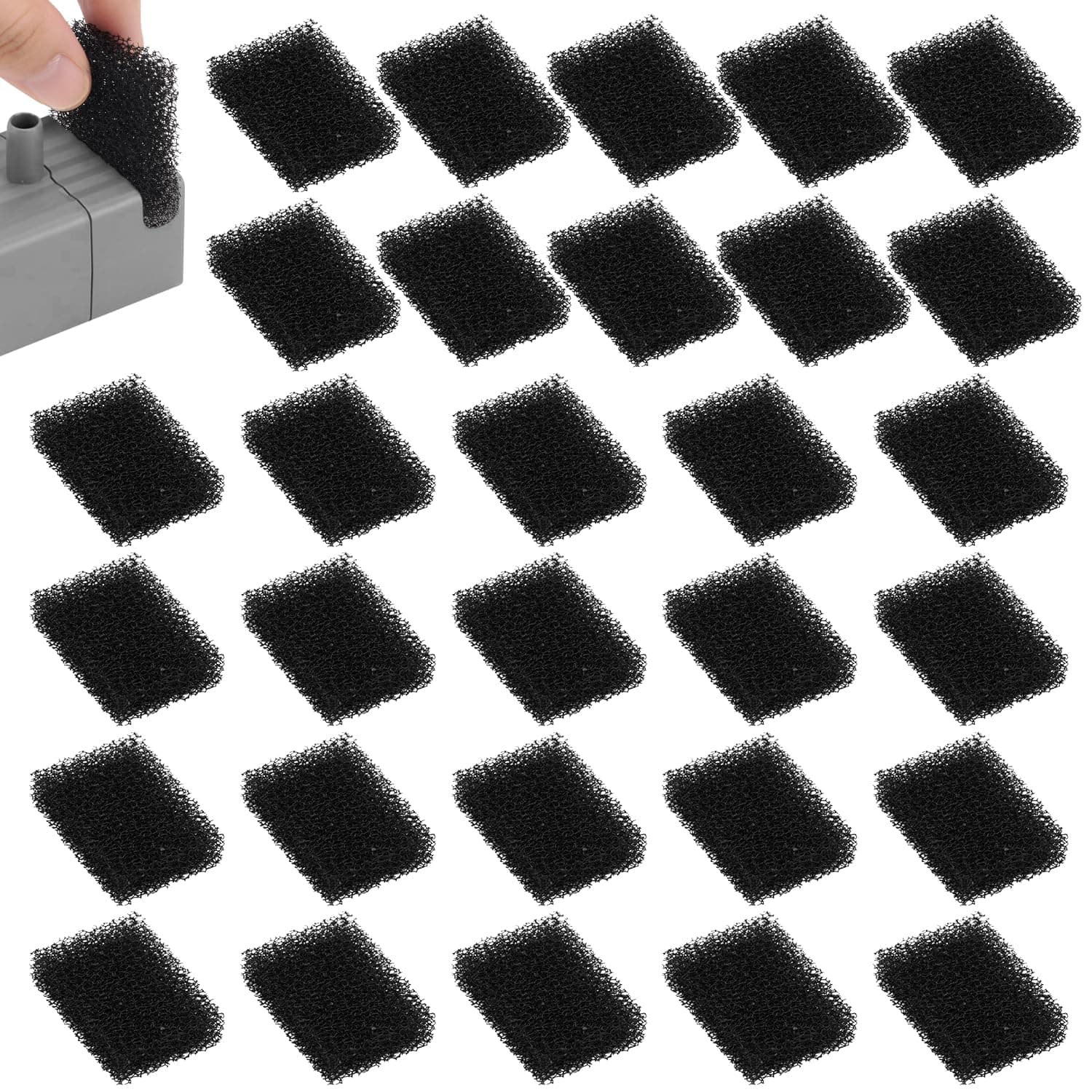 30pcs Pet Fountain Replacement Filter, Cat Drink Water Filter Replace Foam Filter Pet Fountain Foam Filter Compatible with PETKIT Eversweet 3 Pro